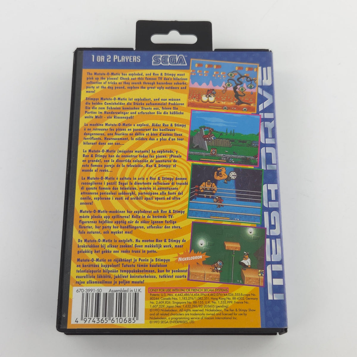 Sega Mega Drive Spiel The Ren & Stimpy Show MD OVP PAL