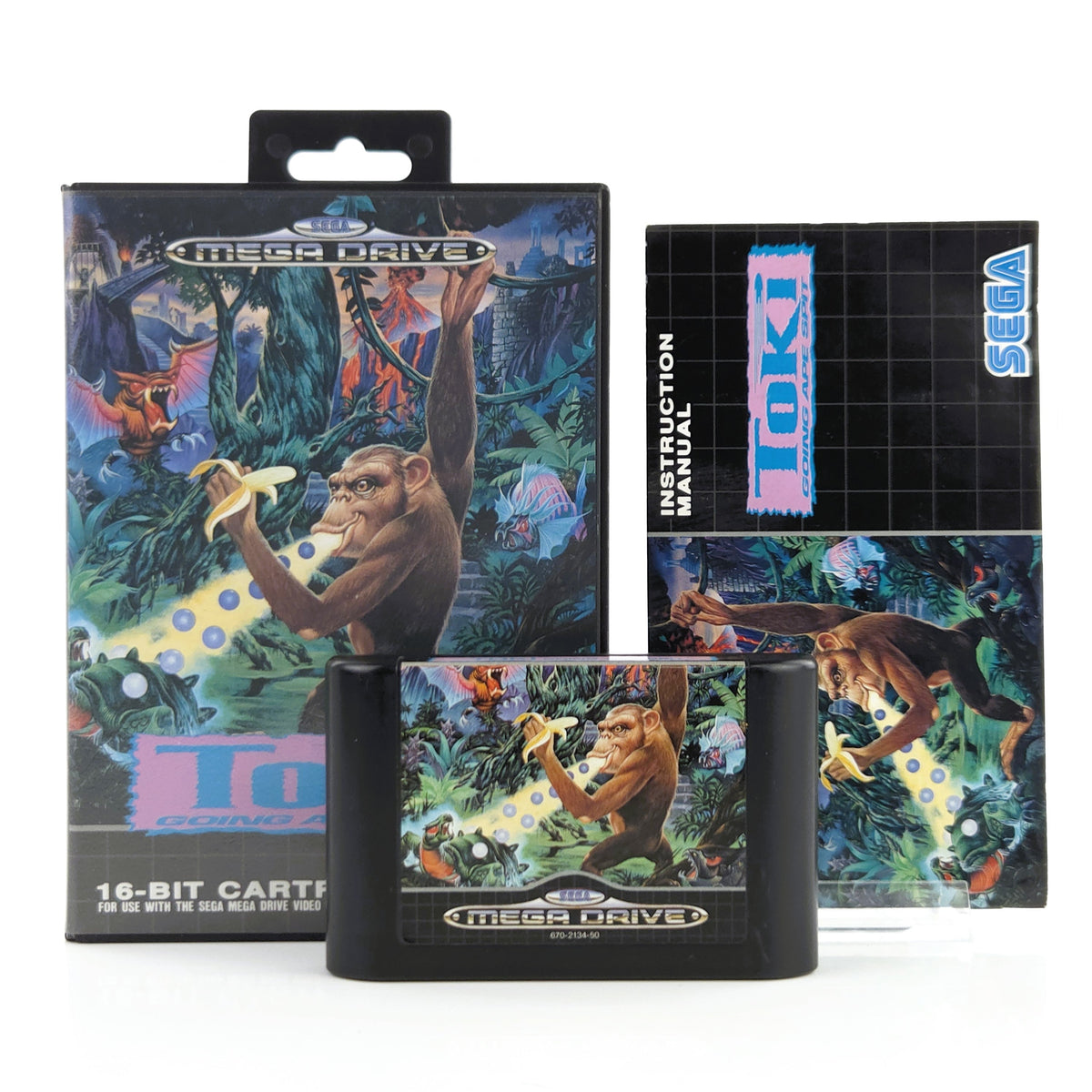 Sega Mega Drive Spiel Toki OVP PAL