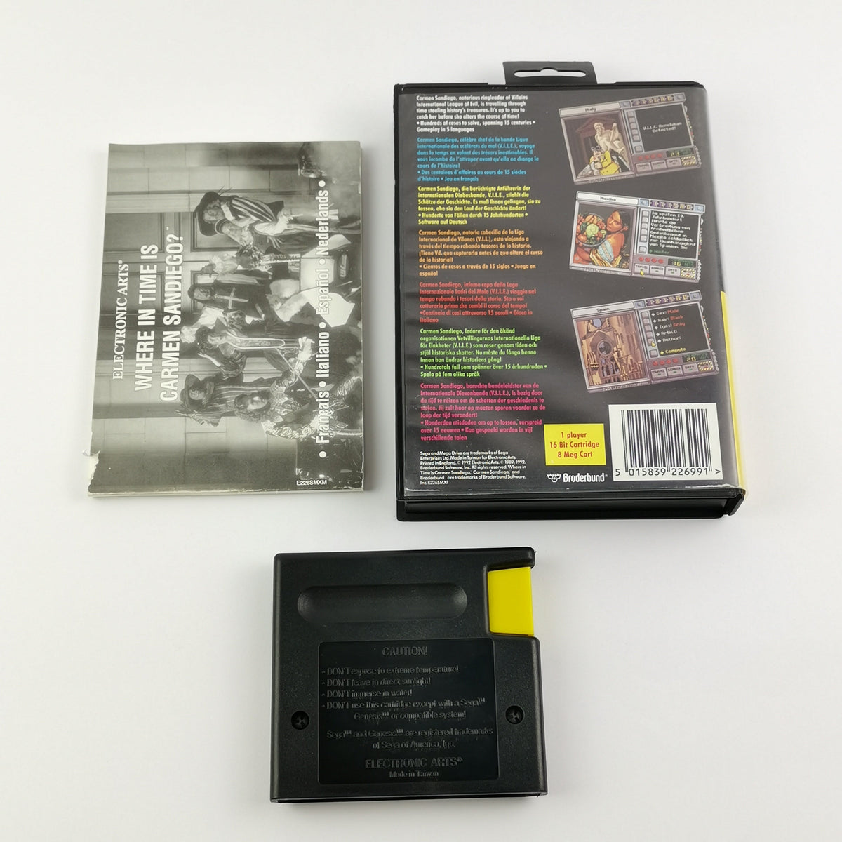 Sega Mega Drive Spiel – Where in The World is Carmen OVP