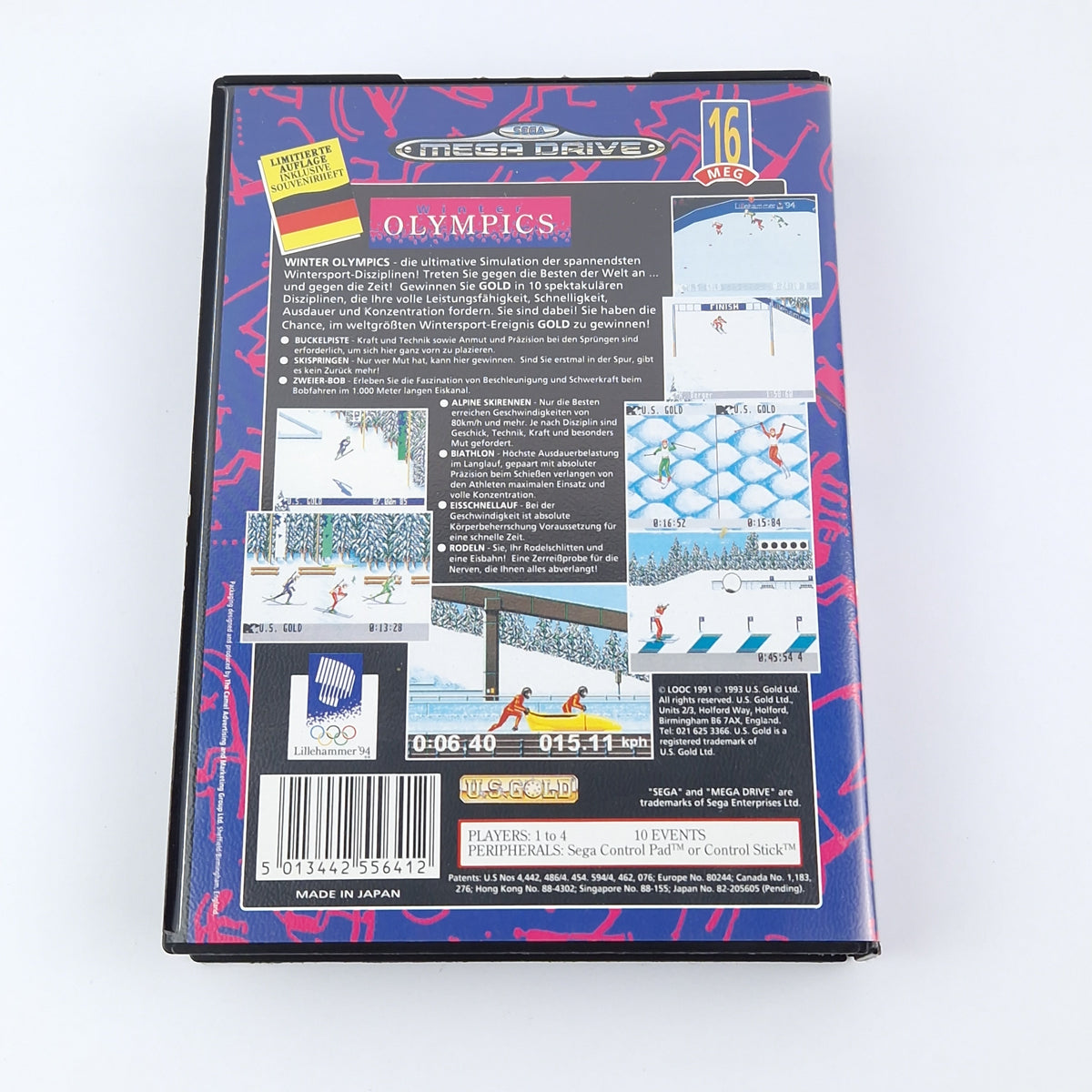 Sega Mega Drive Spiel – Winter Olympics OVP PAL Modul