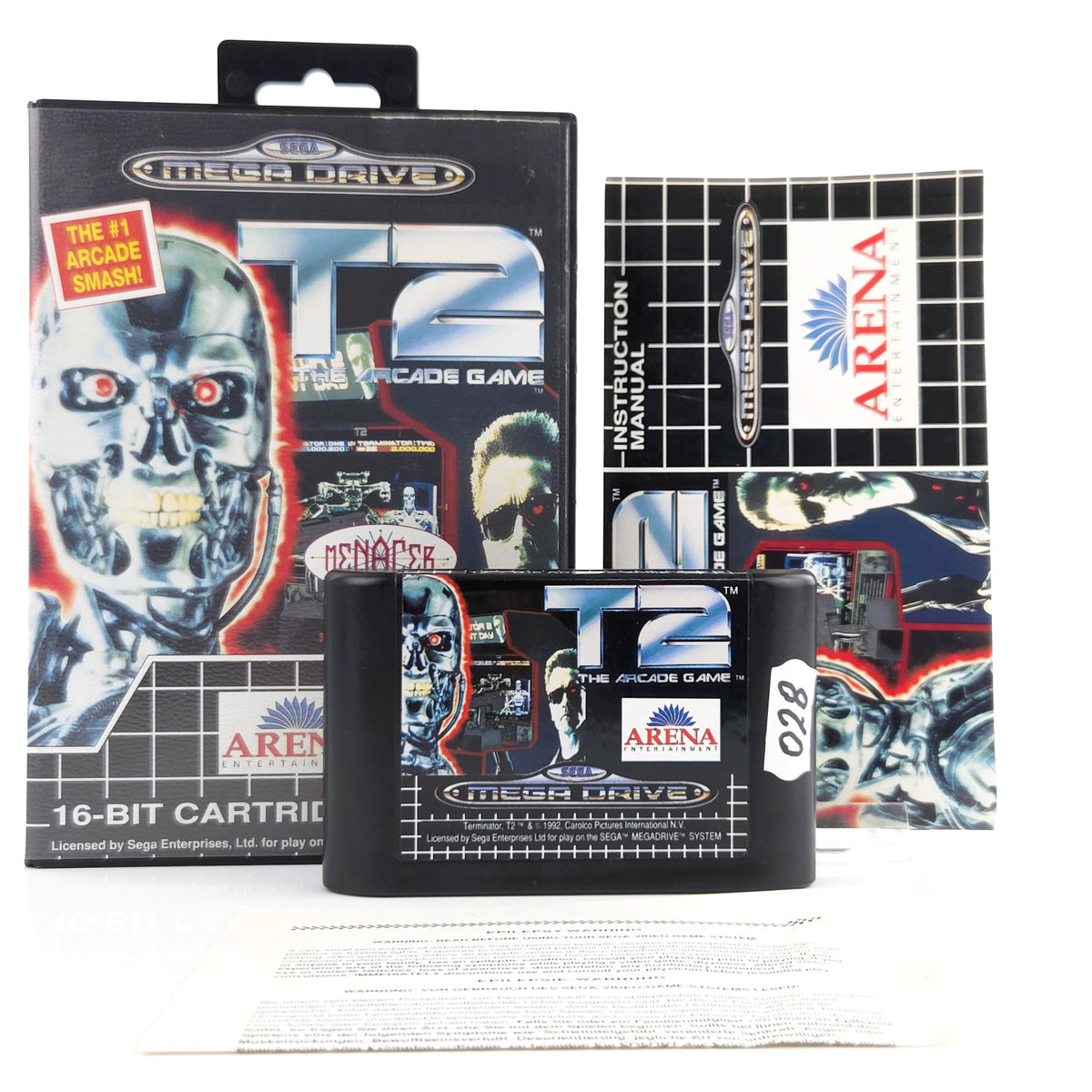 Sega Mega Drive Spiel T2 The Arcade Game Modul OVP PAL