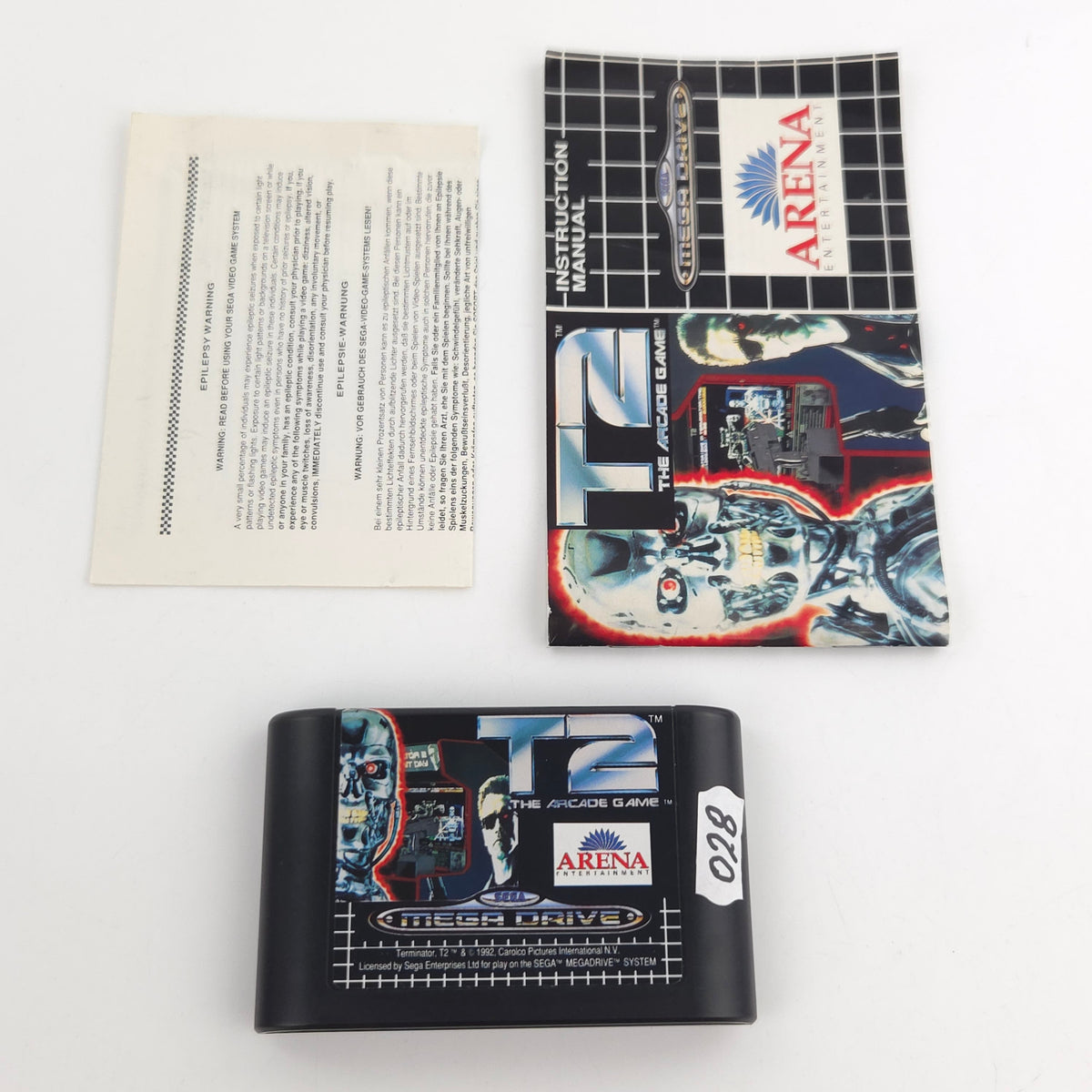 Sega Mega Drive Spiel T2 The Arcade Game Modul OVP PAL
