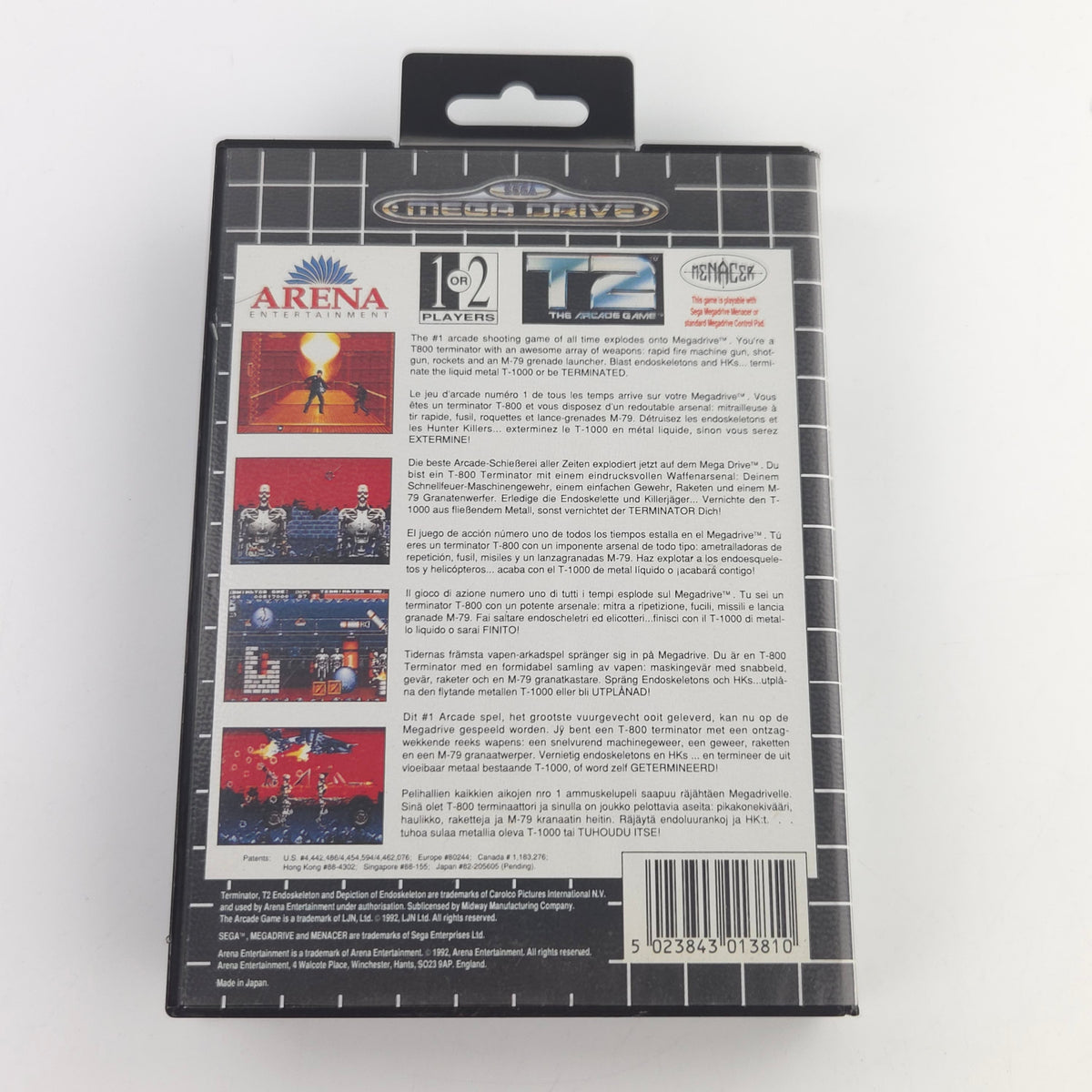Sega Mega Drive Spiel T2 The Arcade Game Modul OVP PAL