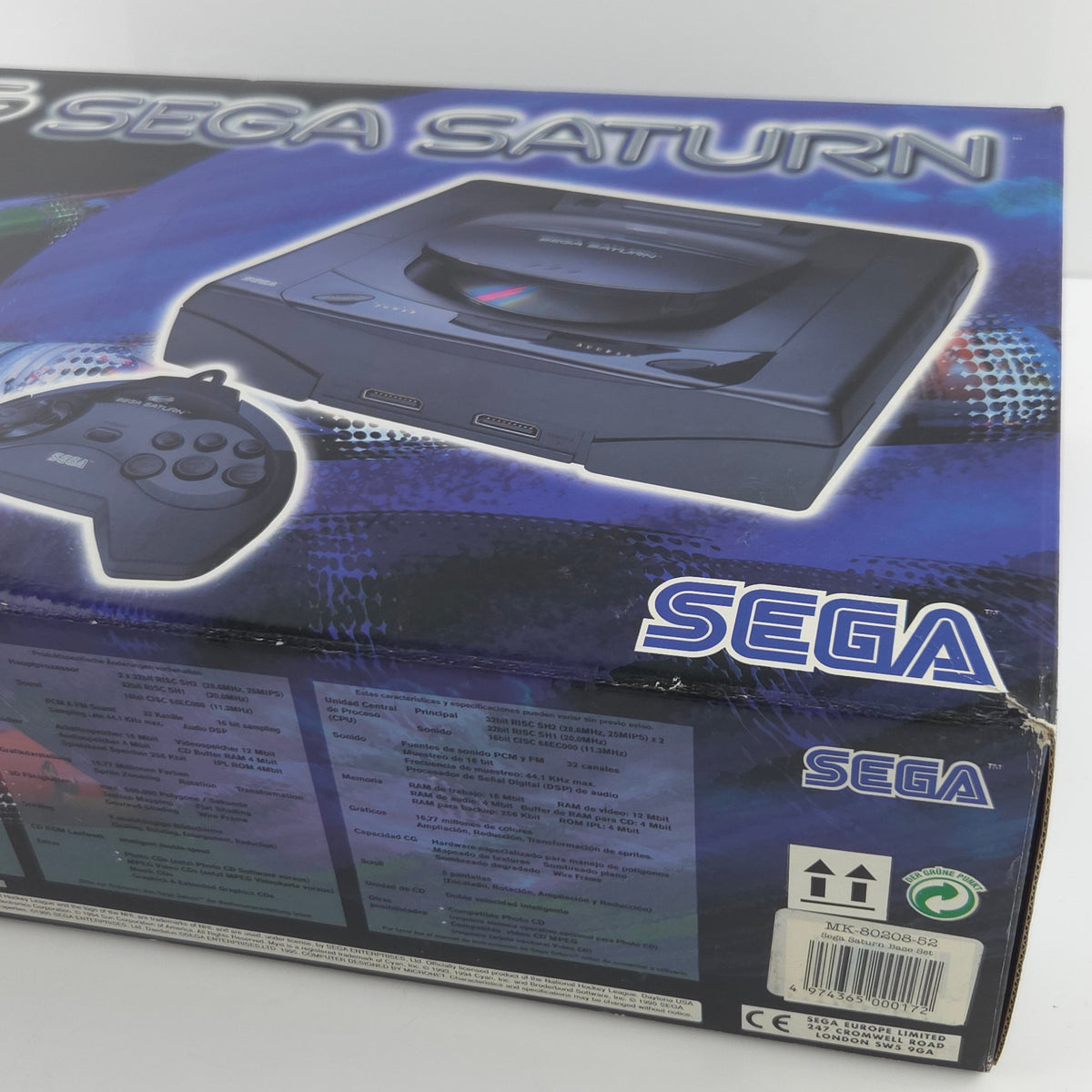 Sega Saturn Konsole Base Set OVP PAL hervorragender Zustand