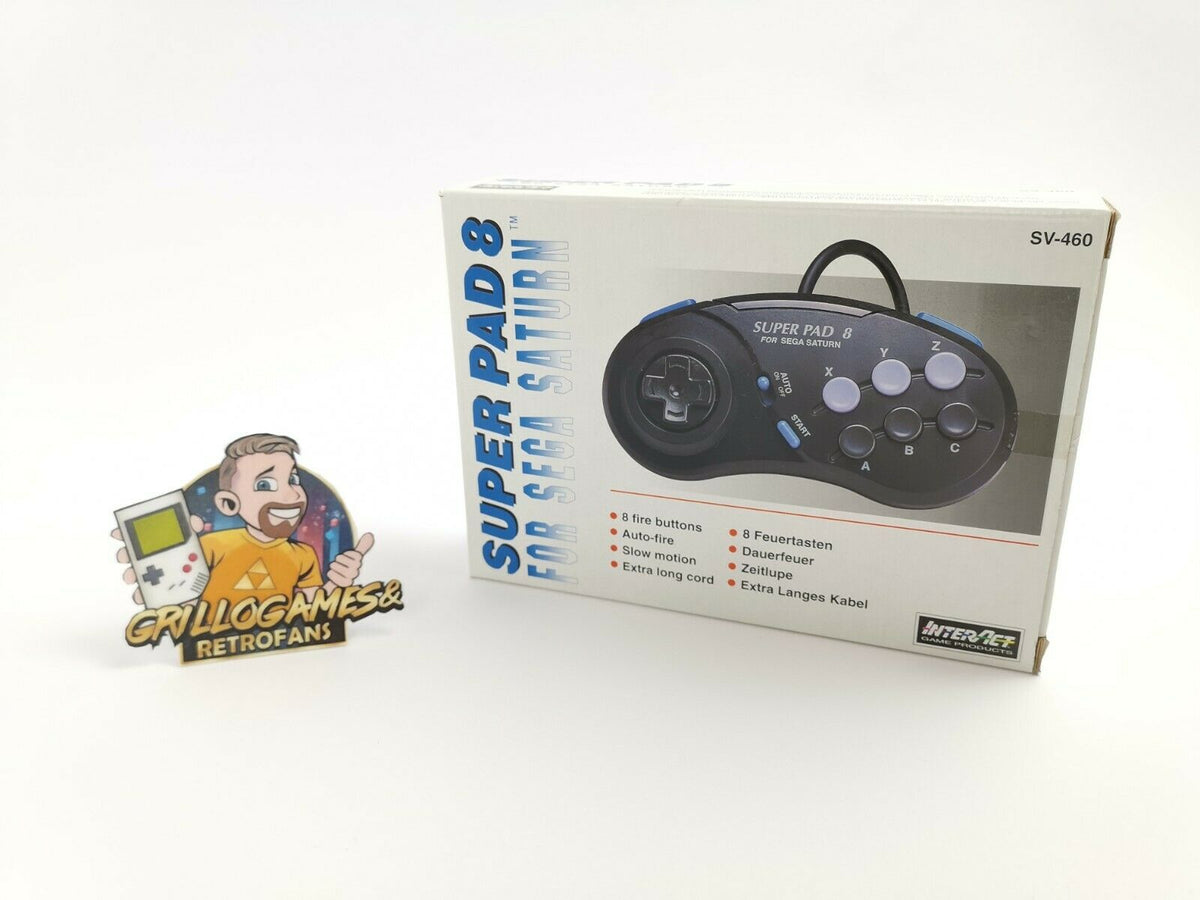 Sega Saturn Controller Super Pad 8 OVP