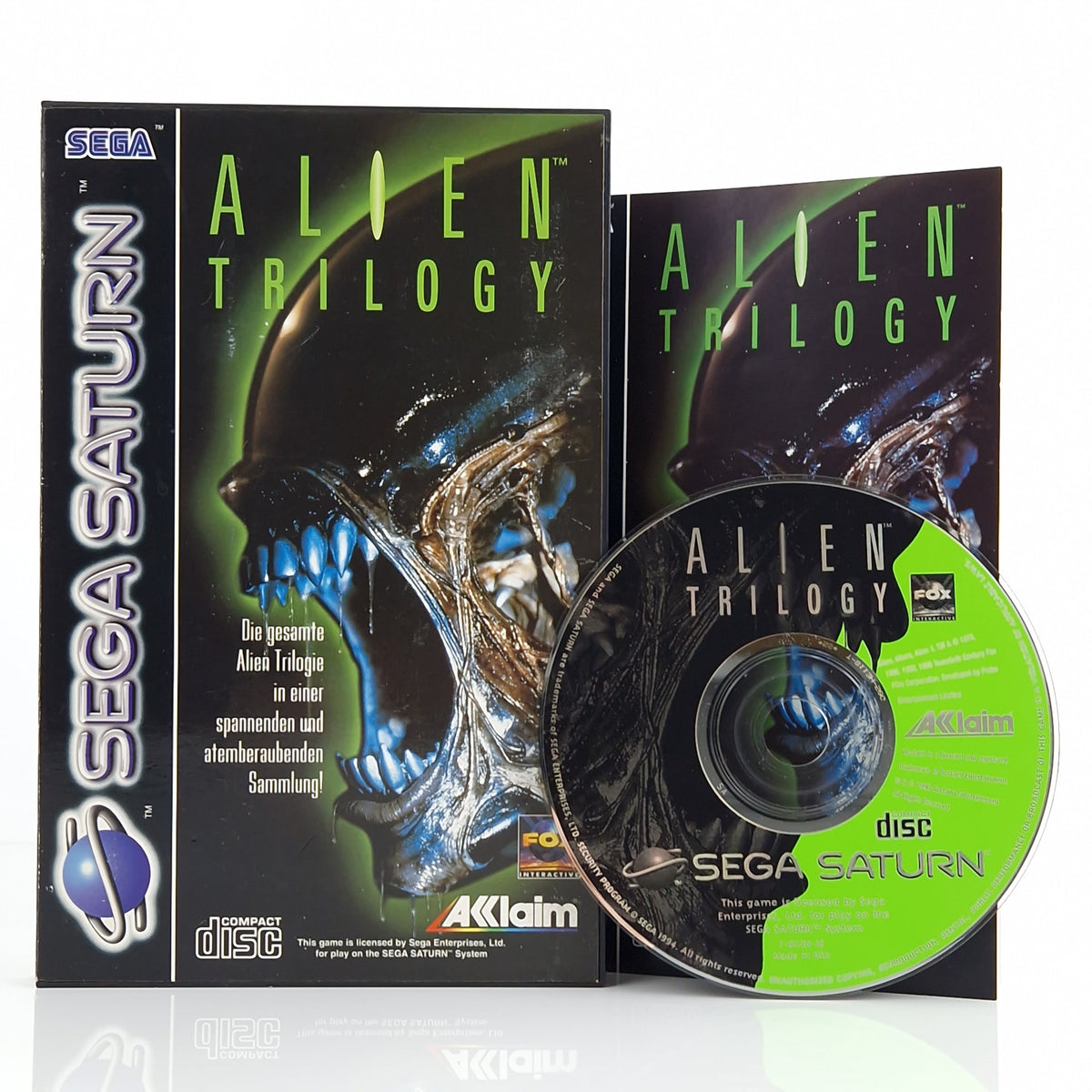 Sega Saturn Spiel – Alien Trilogy OVP PAL Acclaim