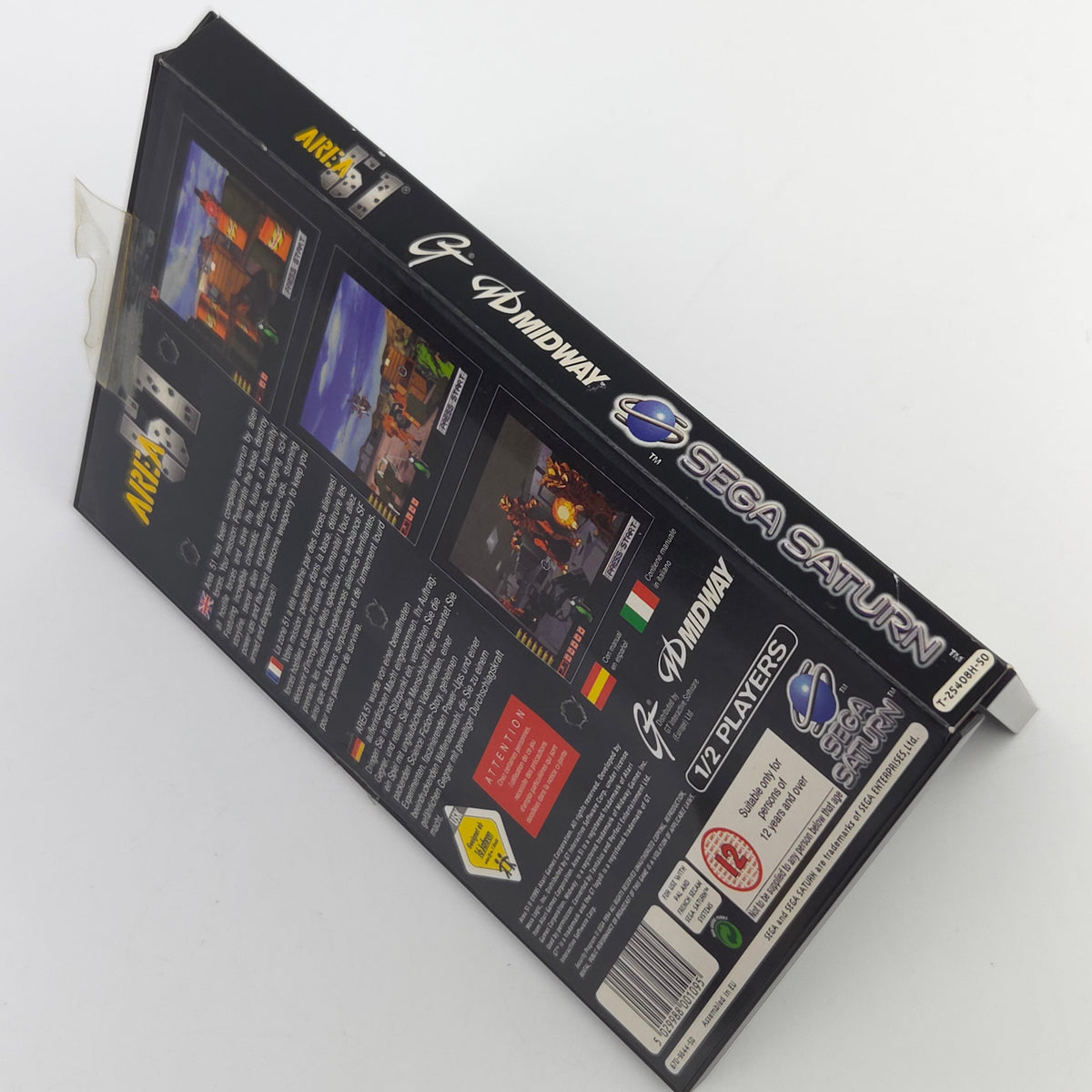 Sega Saturn Spiel Area 51 OVP Anleitung PAL EUR Midway