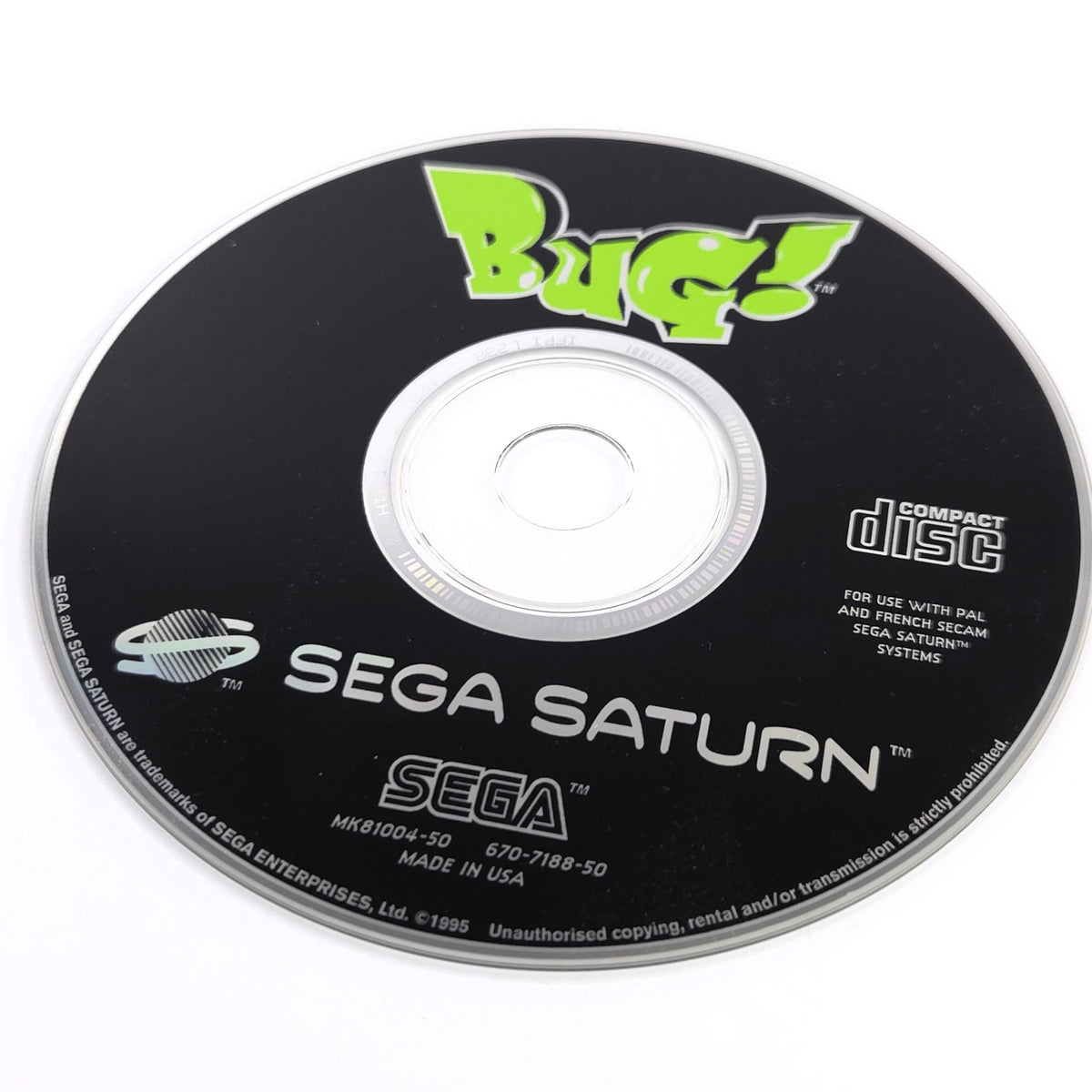 Sega Saturn Spiel Bug lose CD PAL EUR ohne Hülle