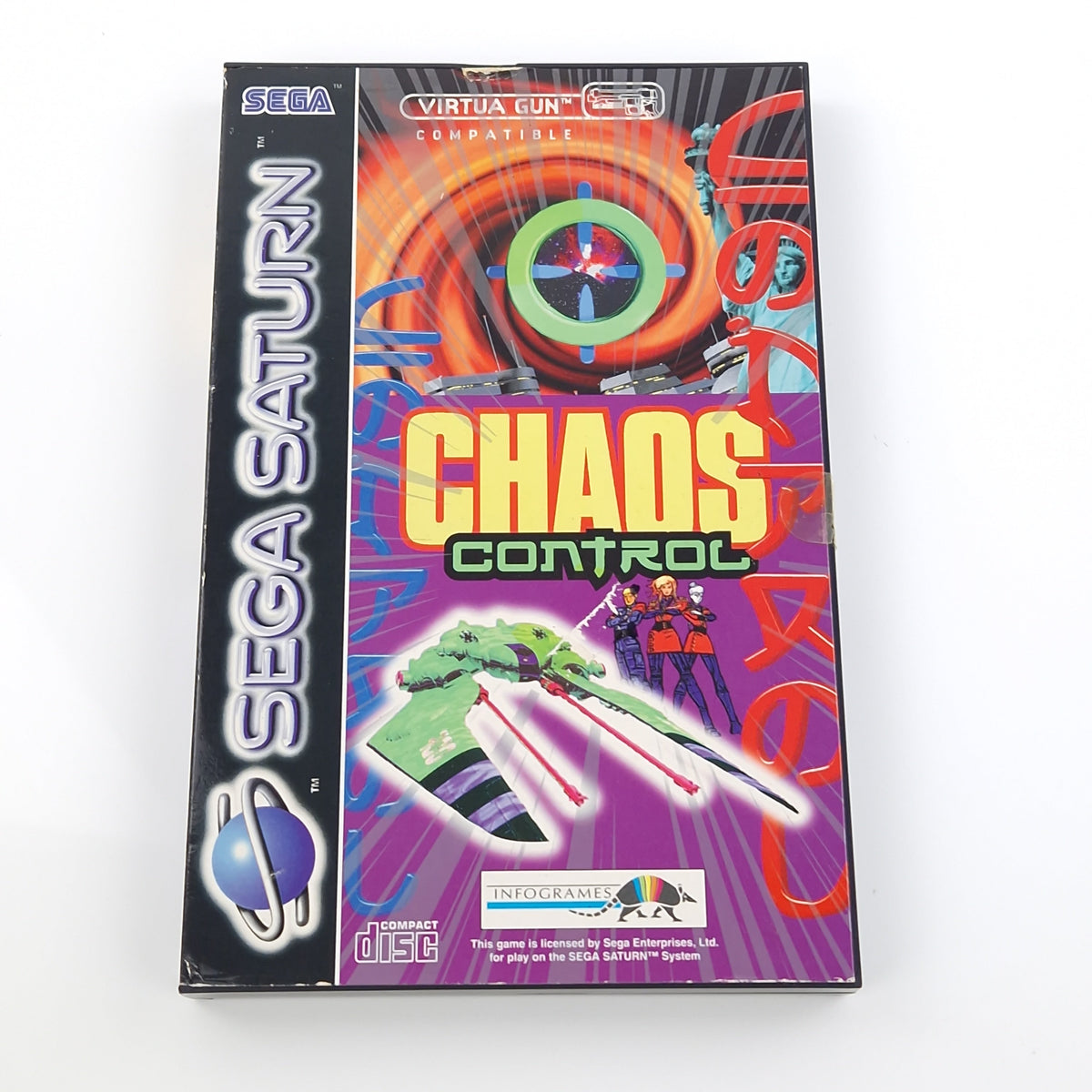 Sega Saturn Spiel – Chaos Control (OVP PAL)