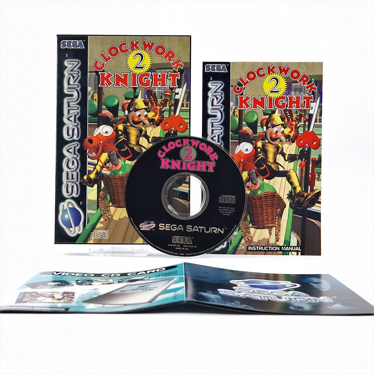 Sega Saturn Spiel – Clockwork Knight 2 OVP PAL