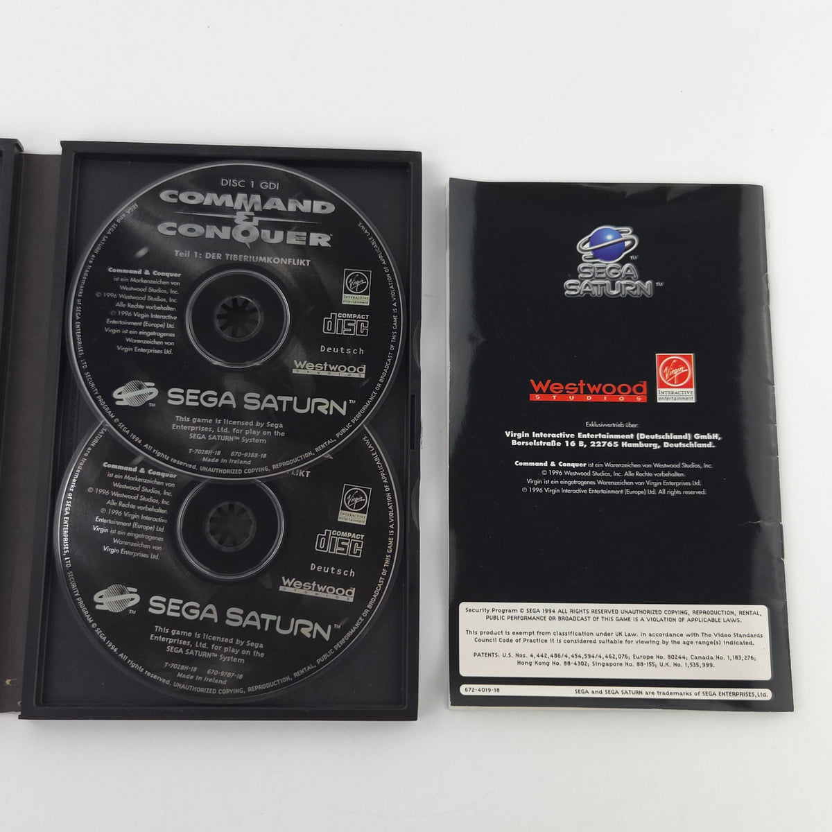 Sega Saturn Spiel Command & Conquer OVP Anleitung PAL DE