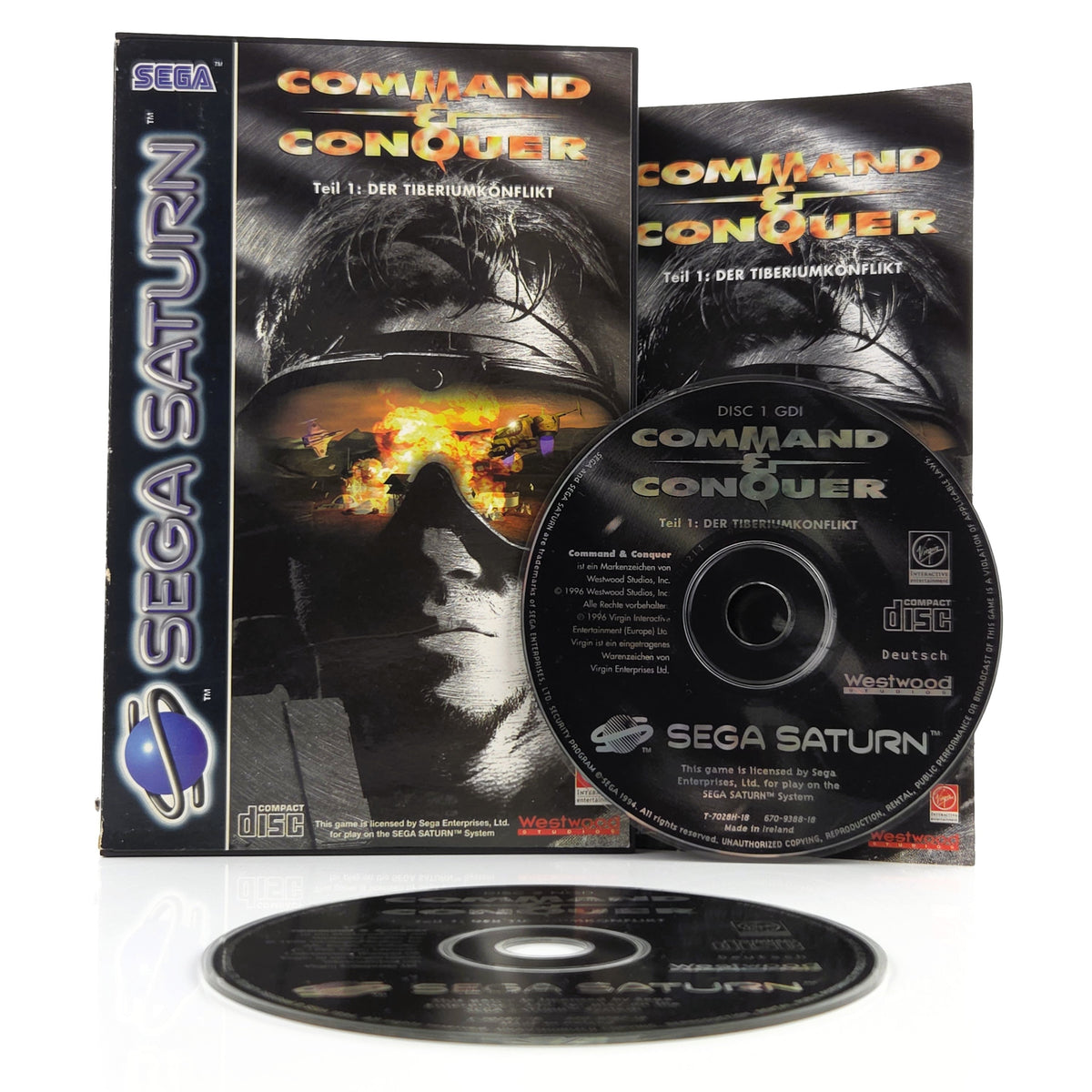 Sega Saturn Spiel Command & Conquer OVP Anleitung PAL DE