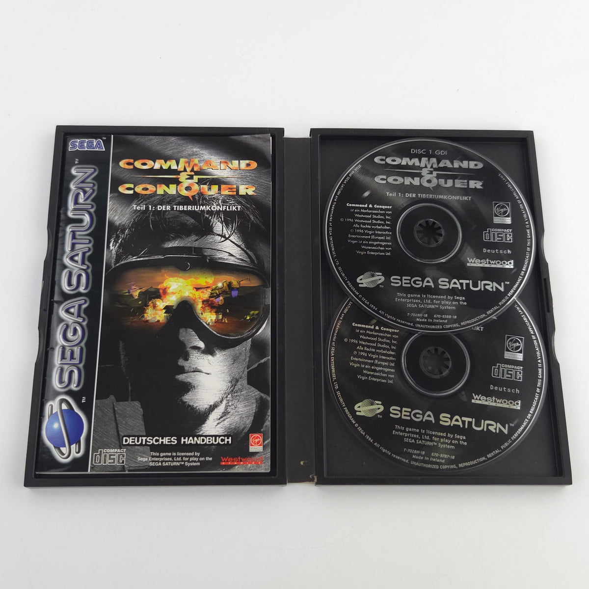 Sega Saturn Spiel Command & Conquer OVP Anleitung PAL DE