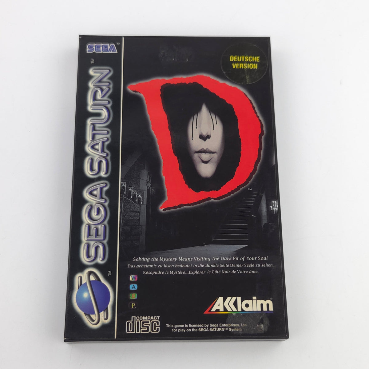Sega Saturn Spiel D Horror OVP Anleitung PAL EUR CD