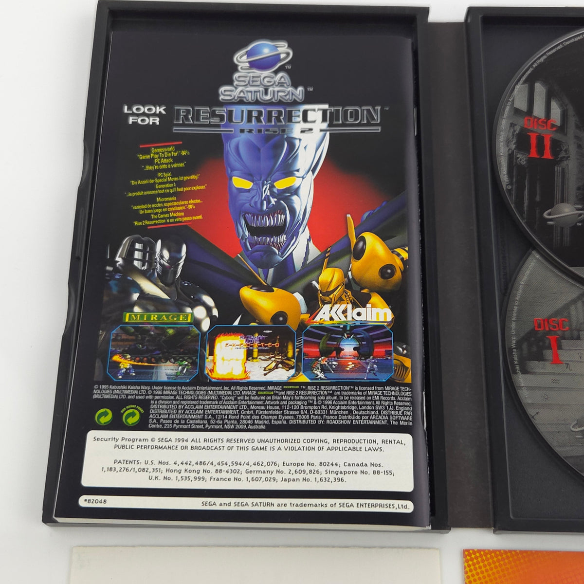 Sega Saturn Spiel – D Acclaim Horror PAL OVP