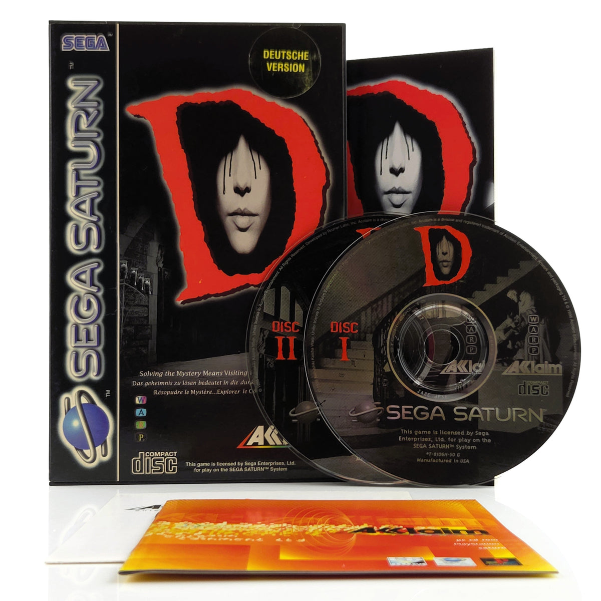 Sega Saturn Spiel – D Acclaim Horror PAL OVP