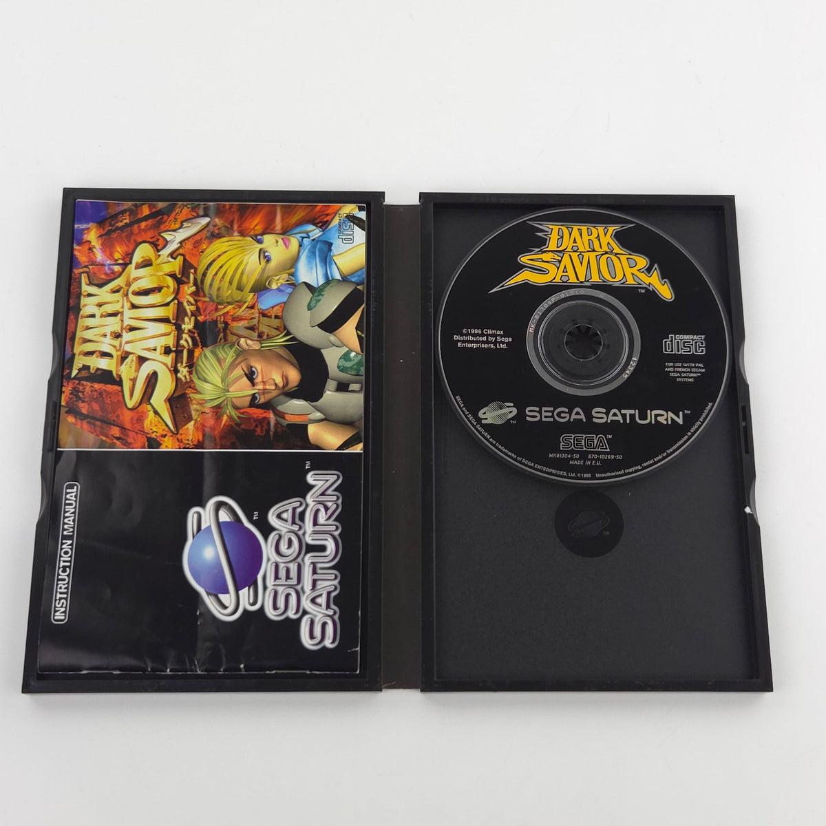 Sega Saturn Spiel Dark Savior OVP PAL