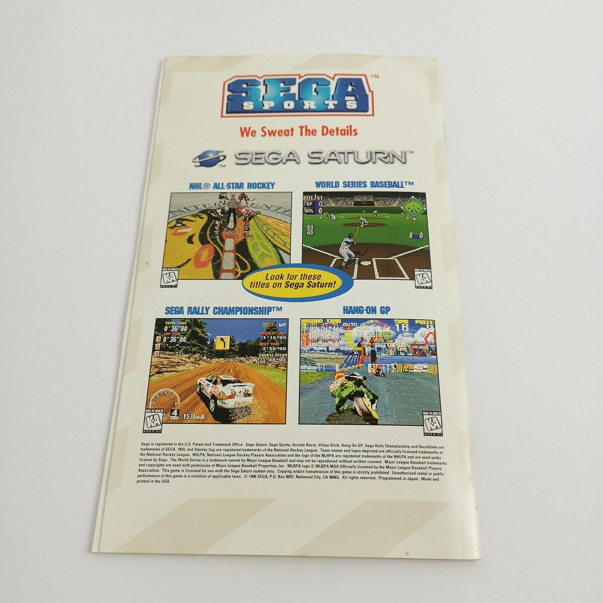 Sega Saturn Spiel – Decathlete Sega Sports (NTSC-U/C OVP)