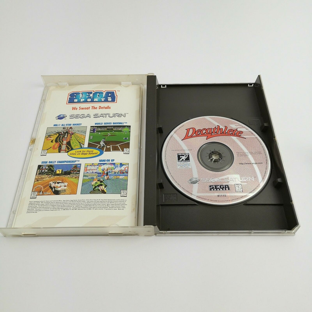 Sega Saturn Spiel – Decathlete Sega Sports (NTSC-U/C OVP)