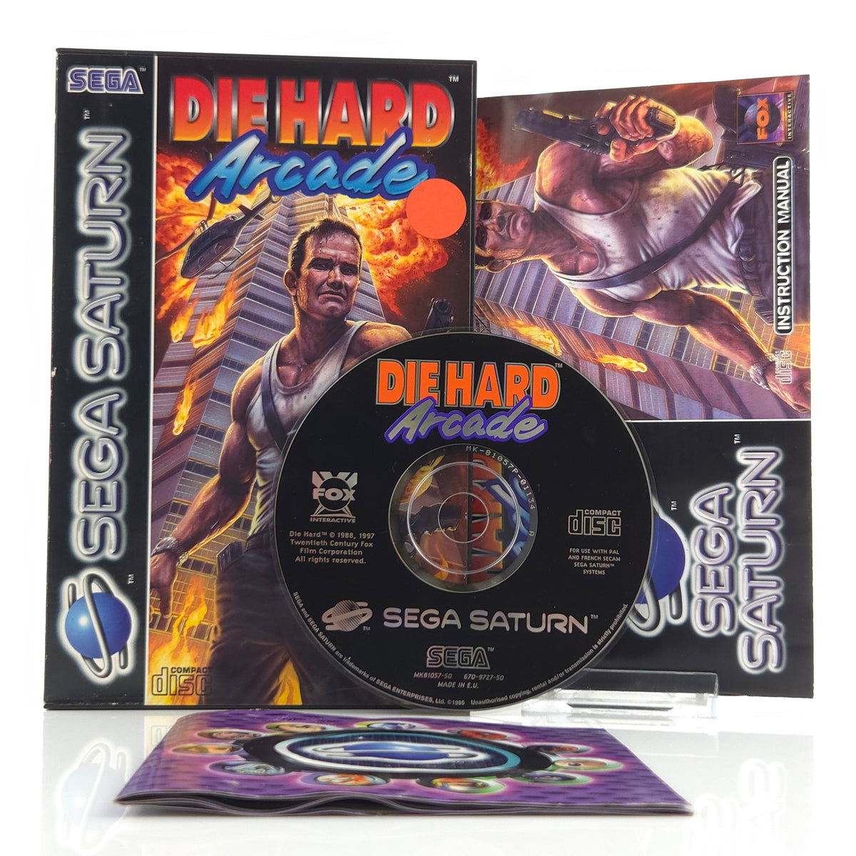 Sega Saturn Spiel Die Hard Arcade OVP PAL EUR USK18