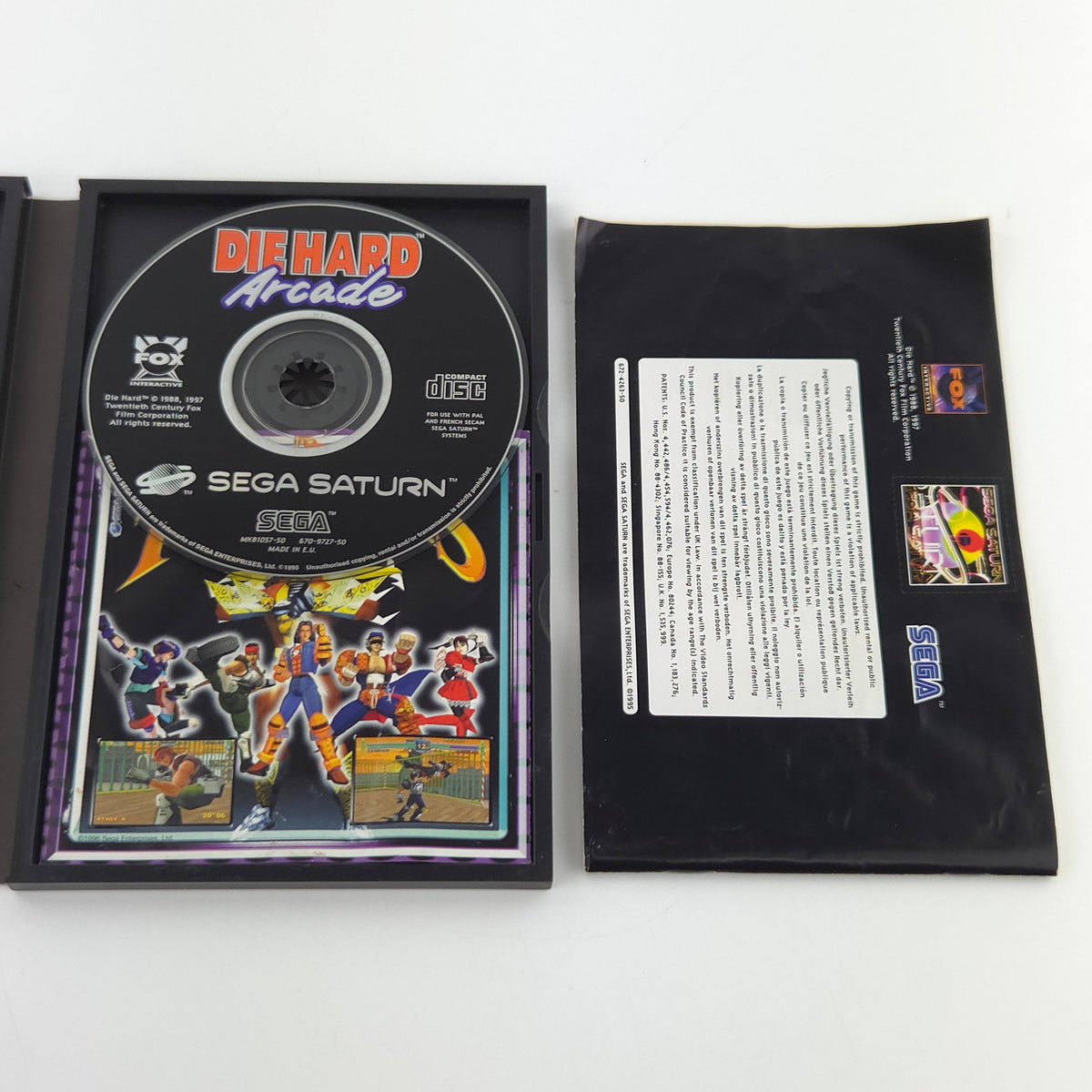 Sega Saturn Spiel Die Hard Arcade OVP PAL EUR USK18