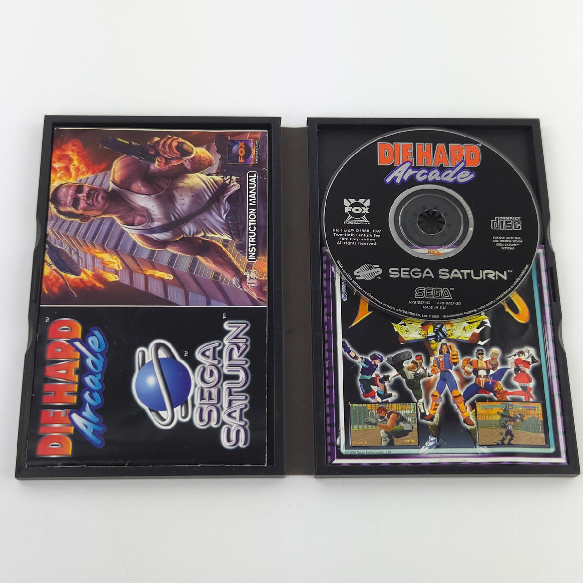 Sega Saturn Spiel Die Hard Arcade OVP PAL EUR USK18