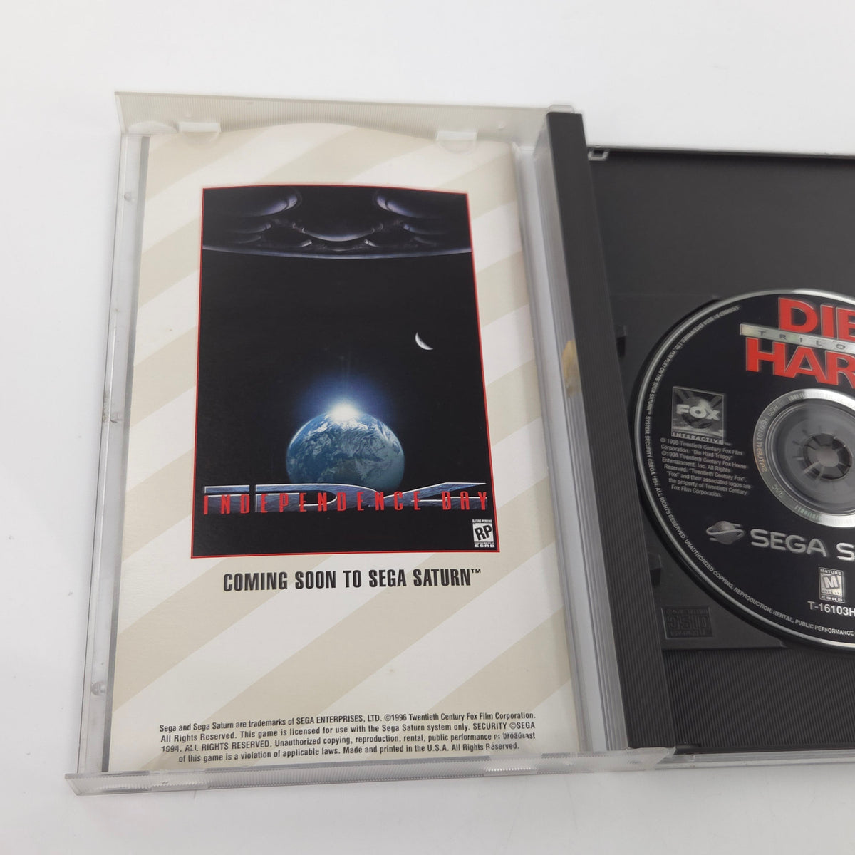 Sega Saturn Spiel Die Hard Trilogy NTSC-U USA OVP CIB