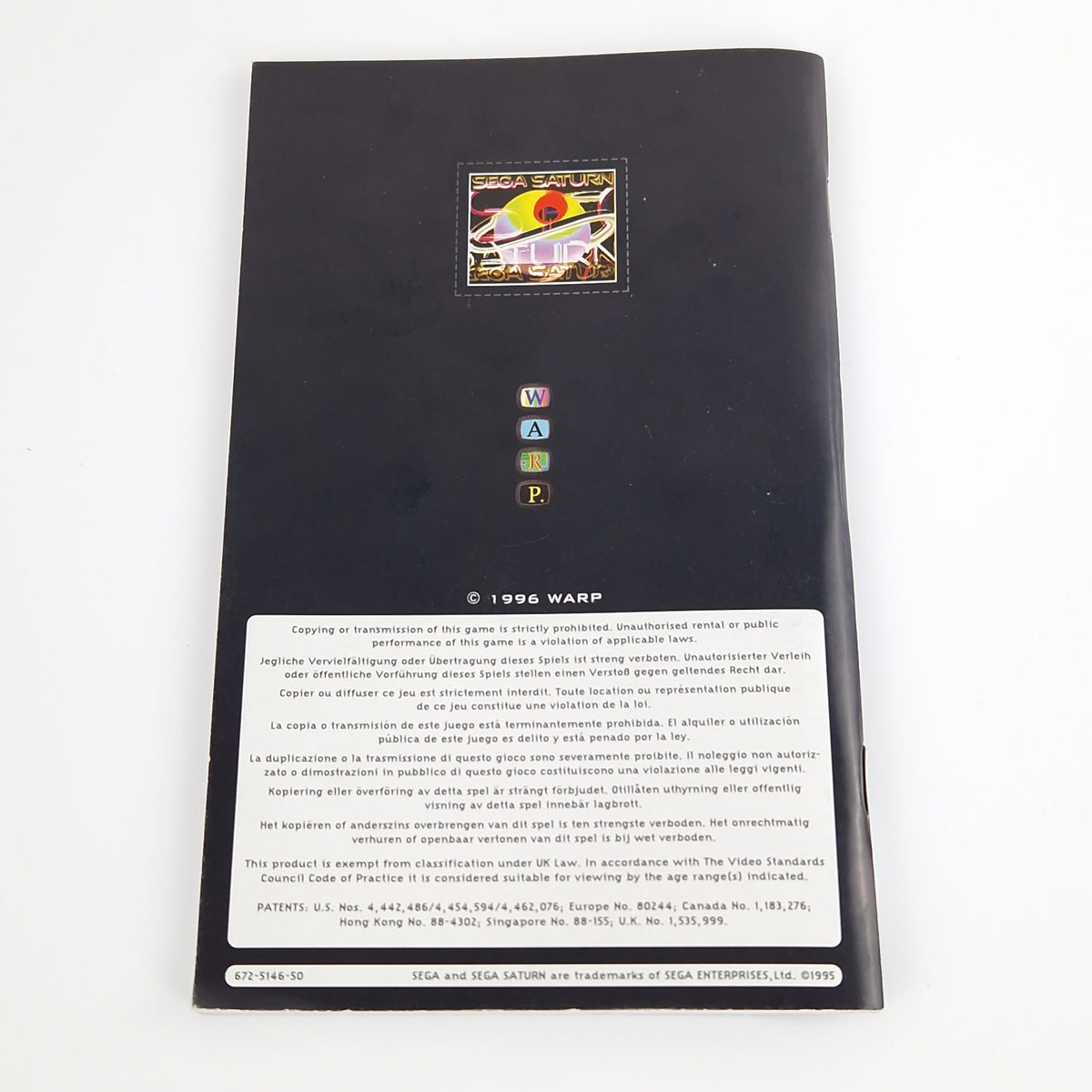 Sega Saturn Spiel – Enemy Zero OVP PAL CD Anleitung