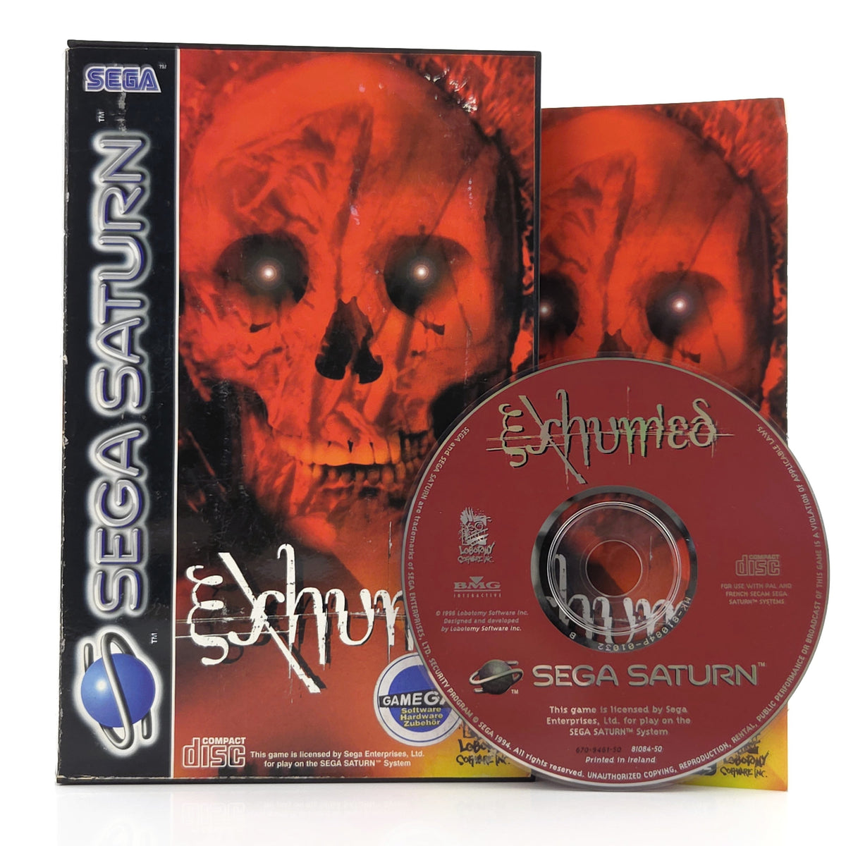 Sega Saturn Spiel Exhumed OVP PAL EUR USK18 CD-Rom