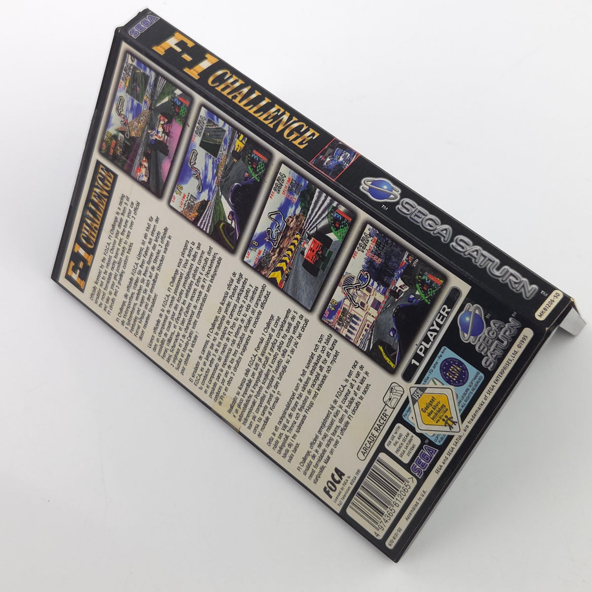 Sega Saturn Spiel F1 Challenge OVP Anleitung PAL EUR