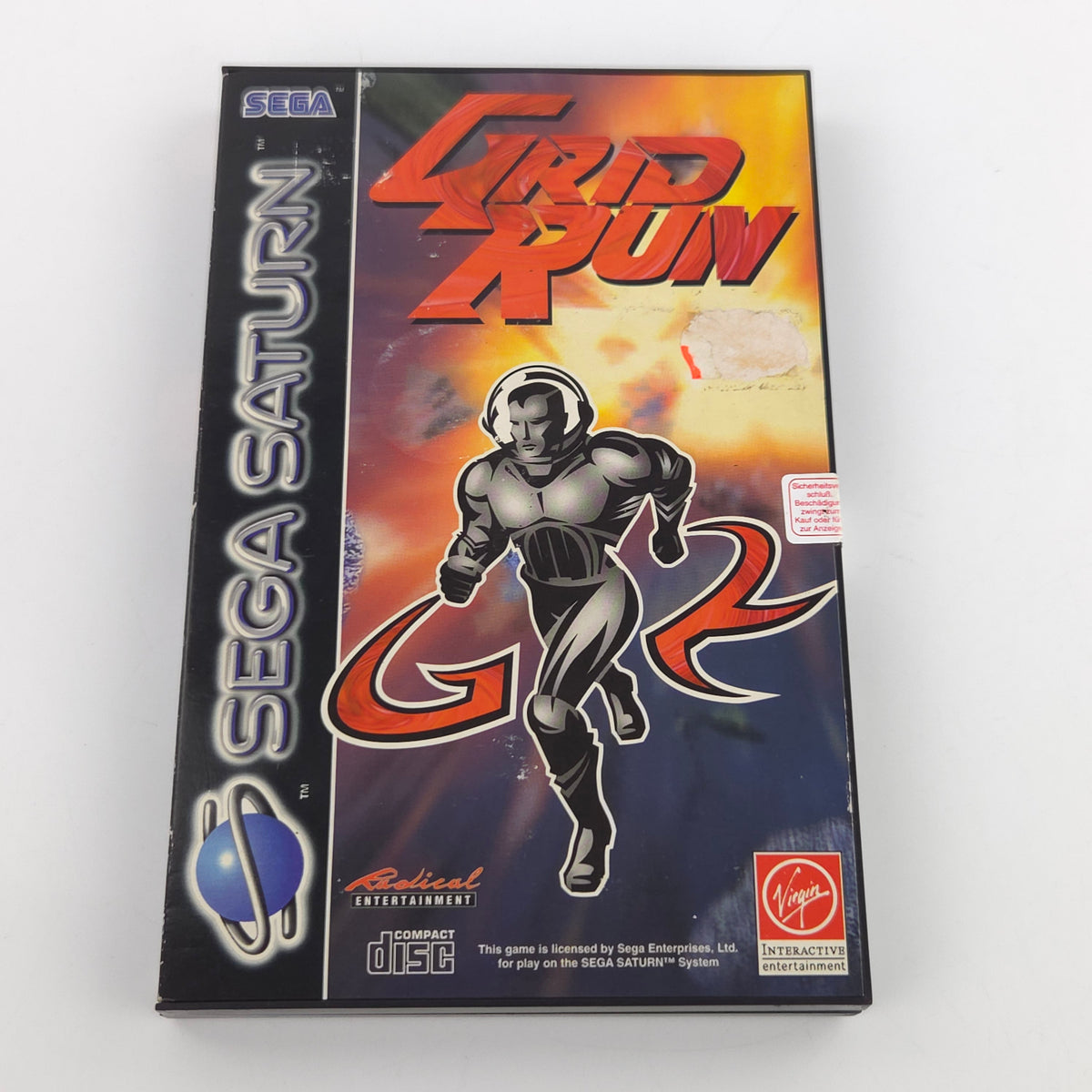 Sega Saturn Spiel Grid Run OVP Anleitung PAL Virgin
