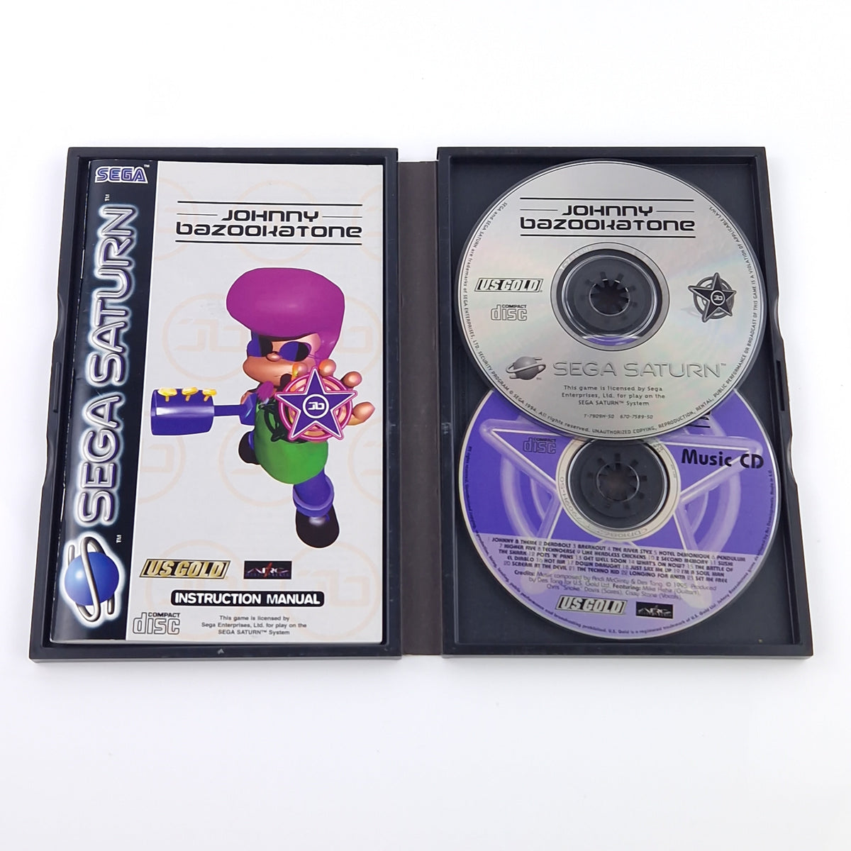 Sega Saturn Spiel – Johnny Bazookatone OVP PAL