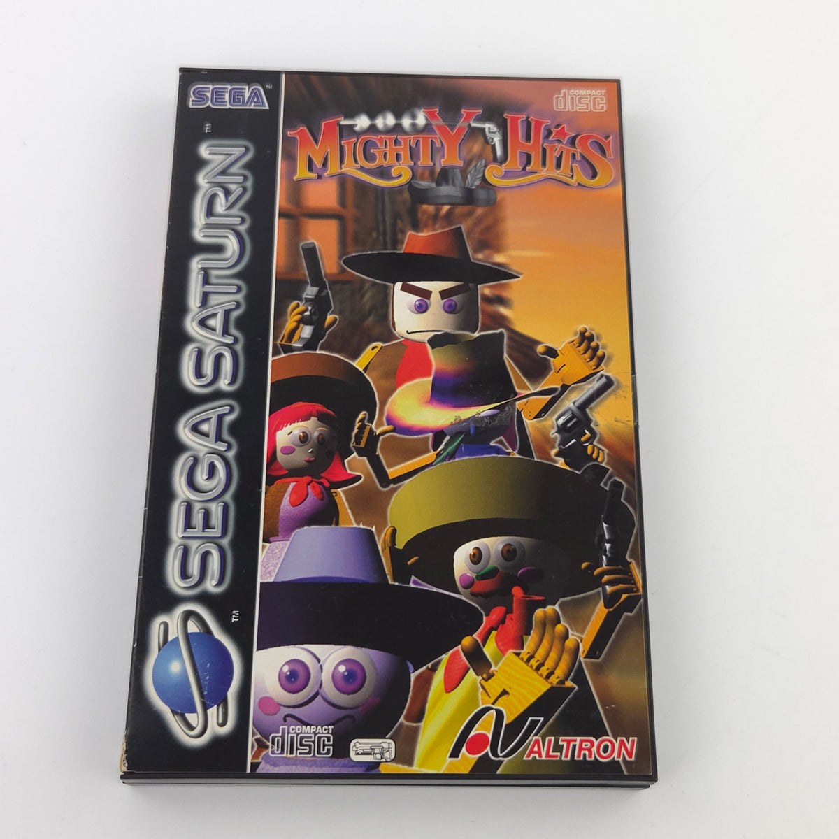 Sega Saturn Spiel Mighty Hits OVP PAL CD ROM EUR