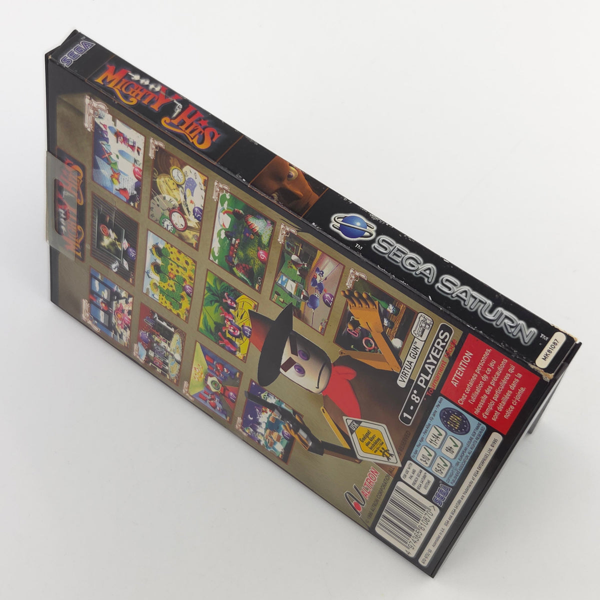 Sega Saturn Spiel Mighty Hits OVP PAL CD ROM EUR