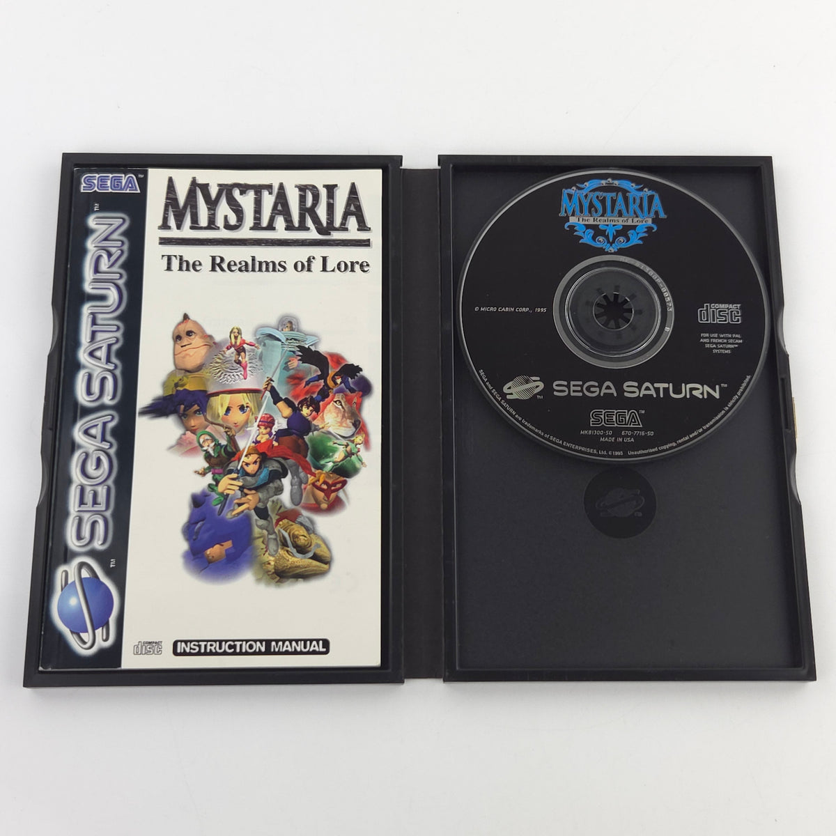 Sega Saturn Spiel Mystaria Realms of Lore OVP PAL EUR