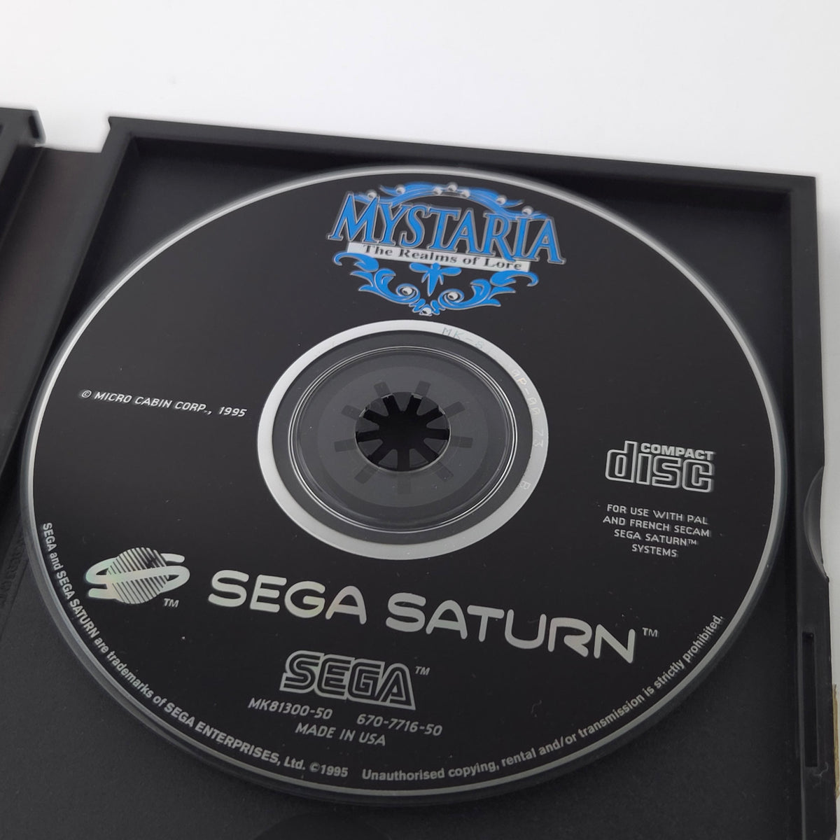 Sega Saturn Spiel Mystaria Realms of Lore OVP PAL EUR