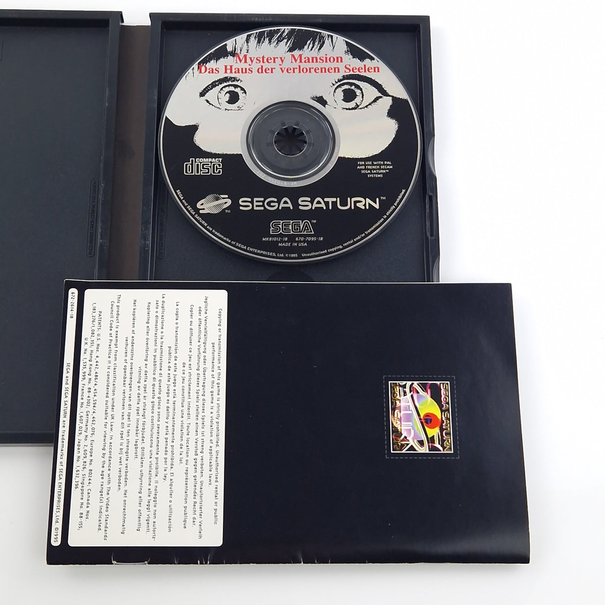 Sega Saturn Spiel – Mystery Mansion Das Haus der verlorenen Seelen OVP
