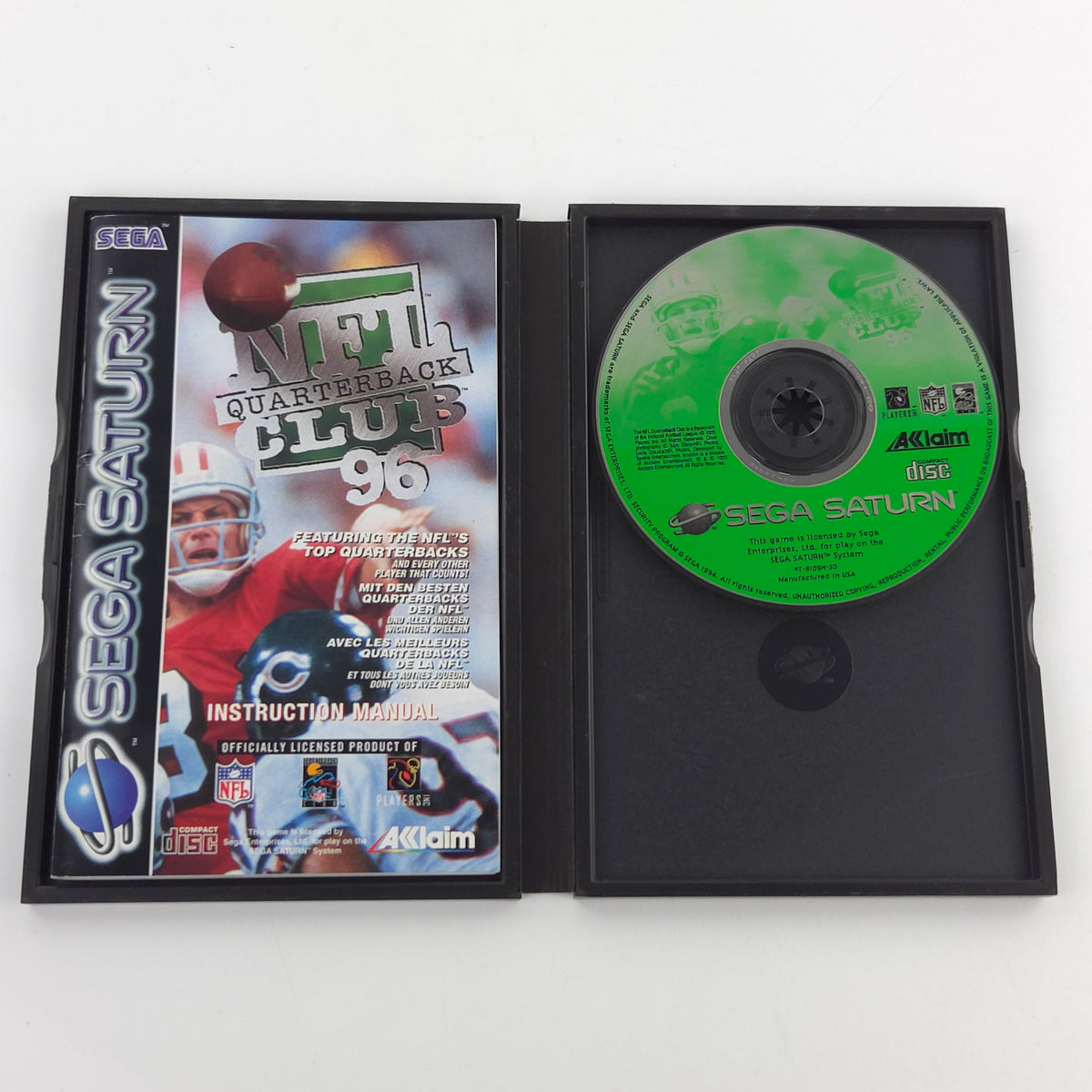 Sega Saturn Spiel NFL Quarterback Club 96 OVP PAL EUR