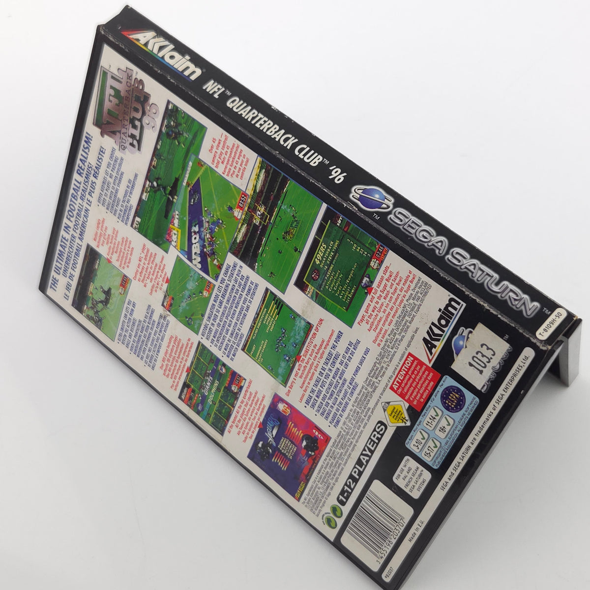 Sega Saturn Spiel NFL Quarterback Club 96 OVP PAL EUR