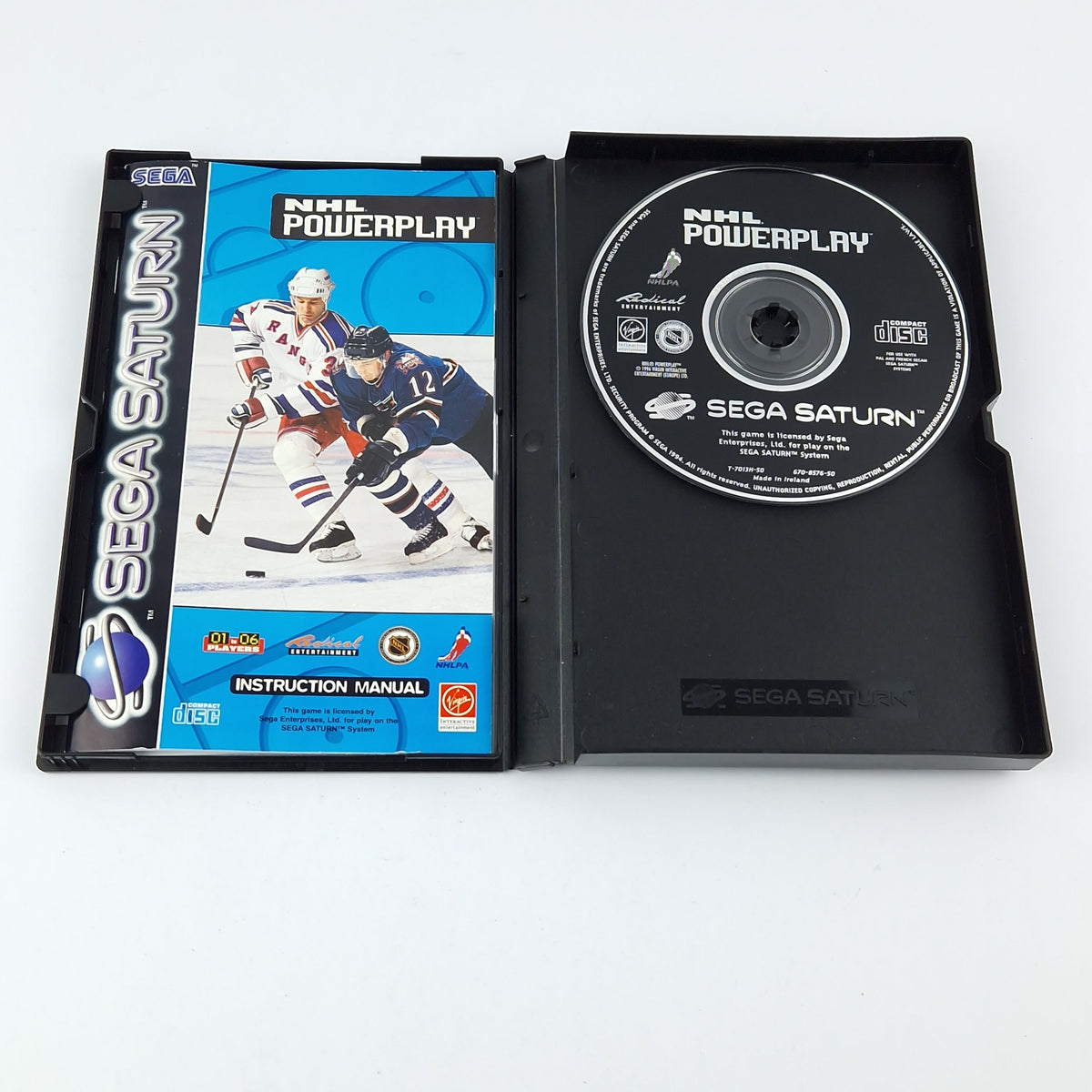 Sega Saturn Spiel – NHL Powerplay (PAL OVP CIB)