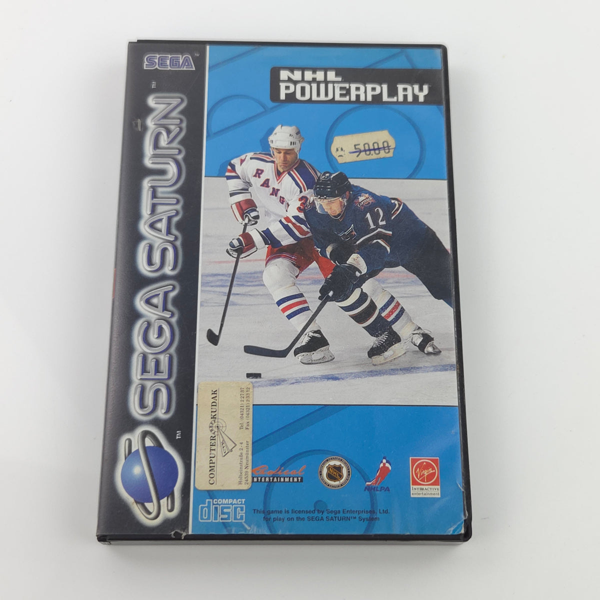 Sega Saturn Spiel – NHL Powerplay OVP PAL CIB
