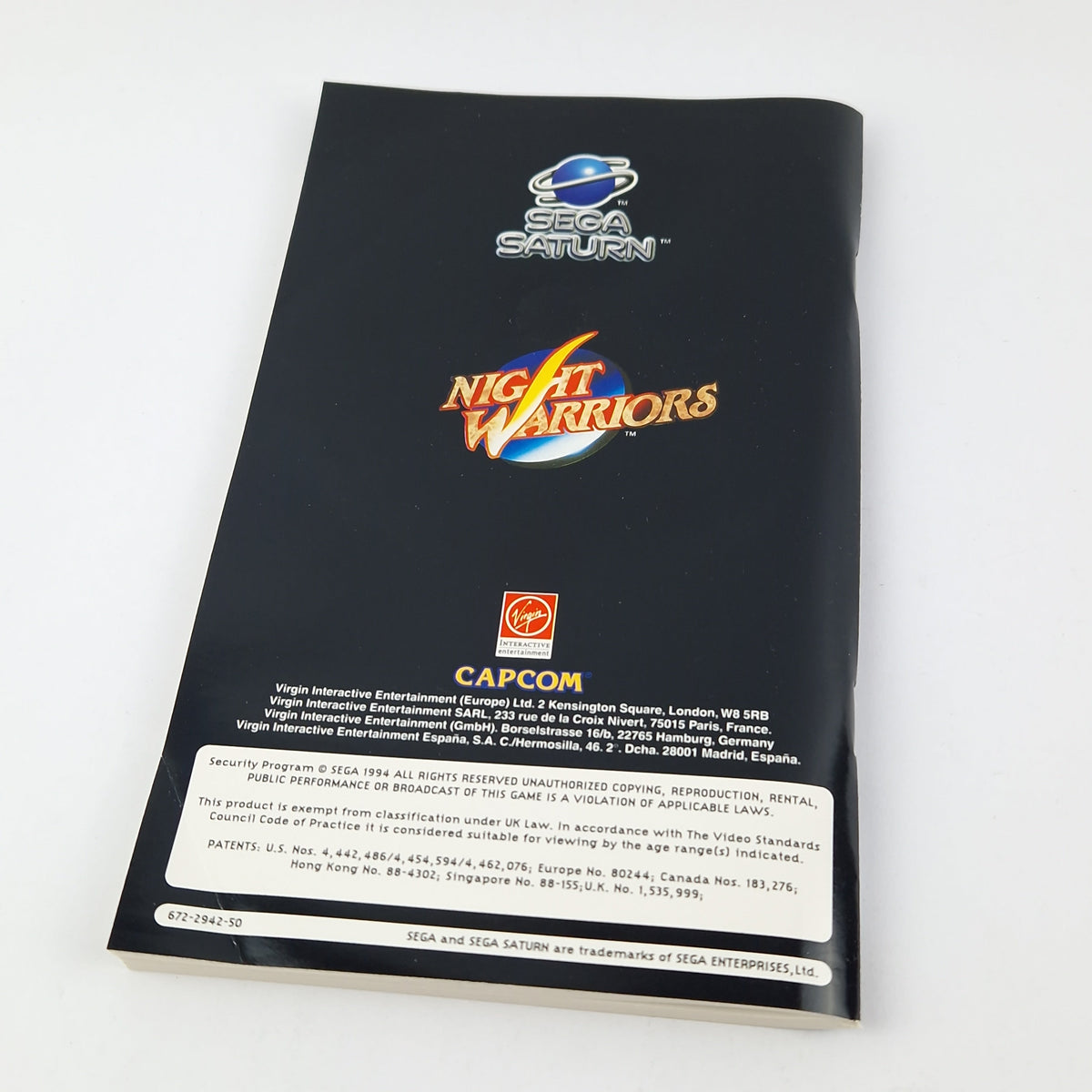 Sega Saturn Spiel – Night Warriors Darkstalkers Revenge PAL