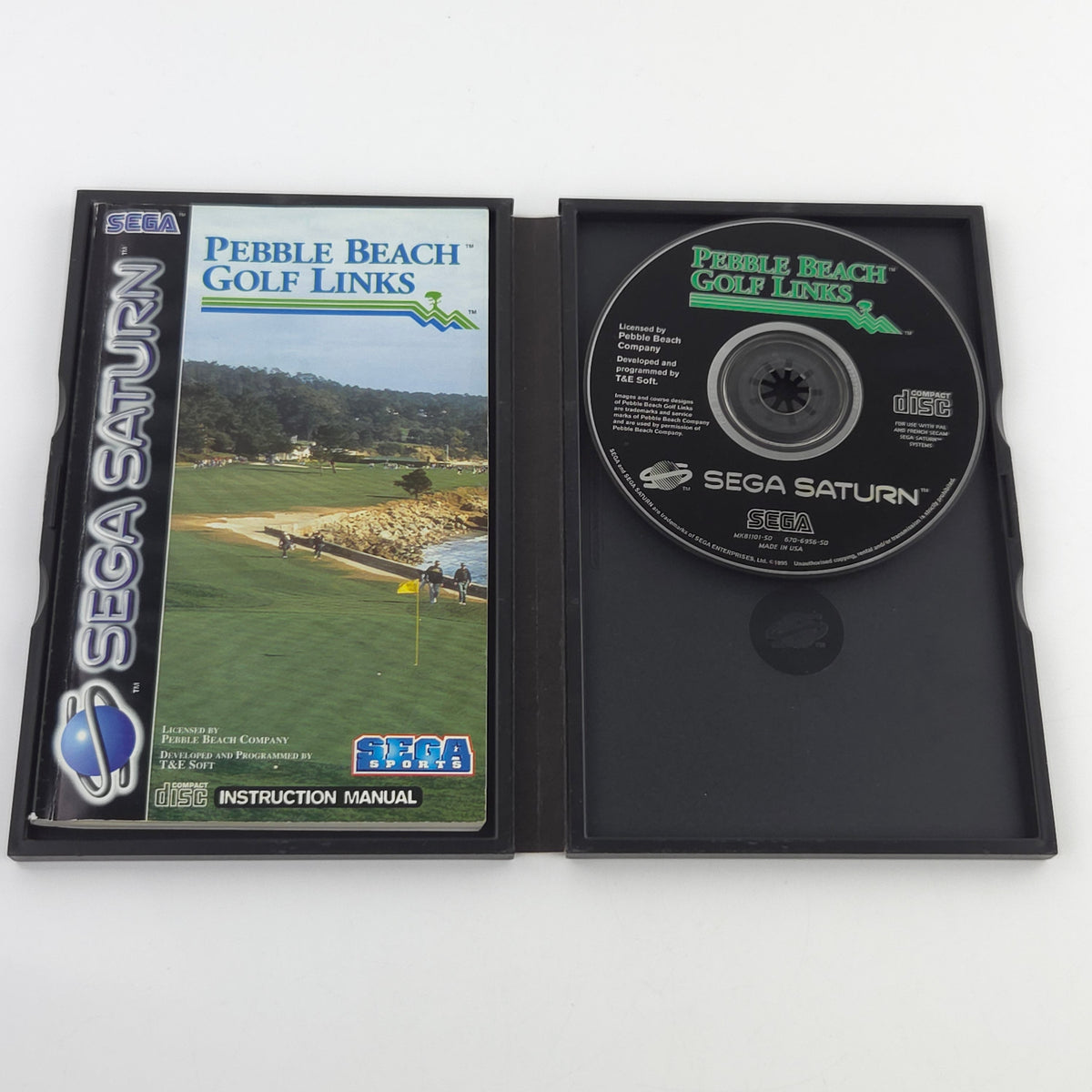 Sega Saturn Spiel Pebble Beach Golf Links OVP PAL EUR