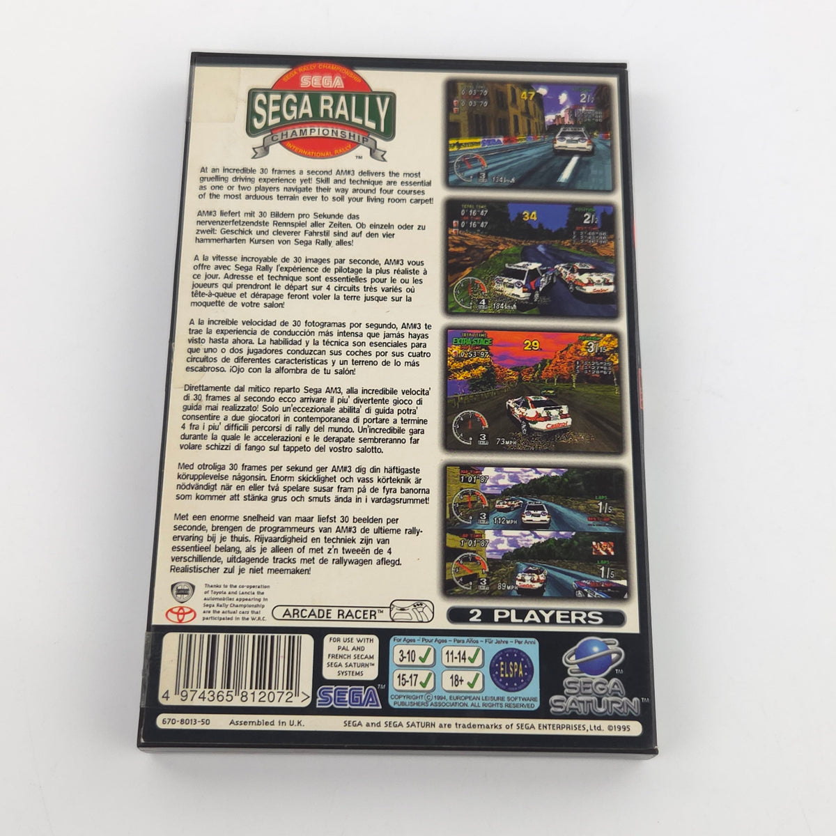 Sega Saturn Spiel Sega Rally Championship OVP PAL EUR