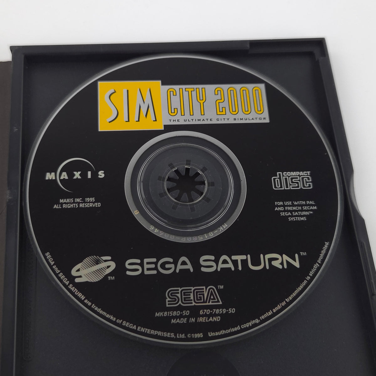 Sega Saturn Spiel Sim City 2000 OVP PAL