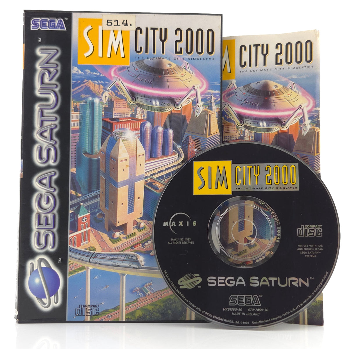 Sega Saturn Spiel Sim City 2000 Ultimate City (OVP) PAL