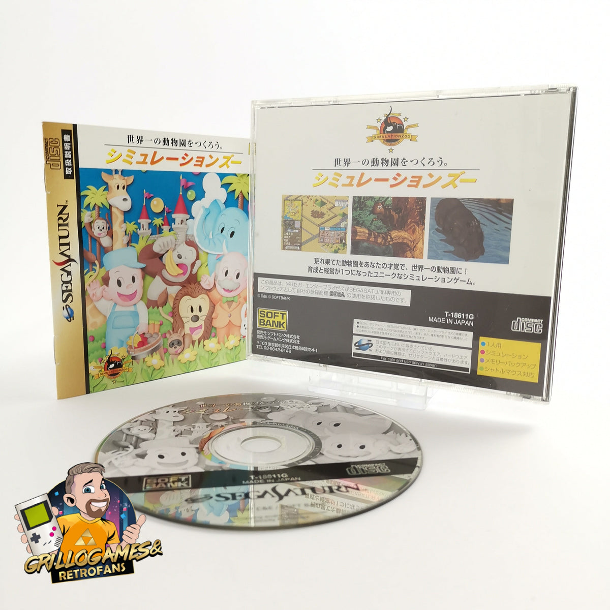 Sega Saturn Spiel – Simulation Zoo NTSC-J OVP
