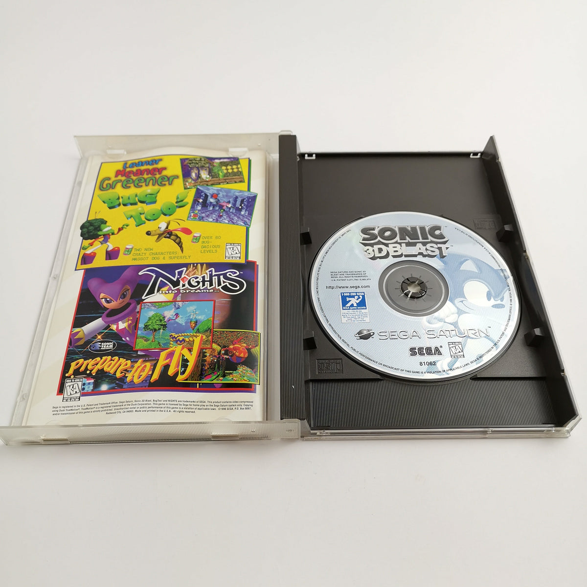 Sega Saturn Spiel – Sonic 3D Blast OVP NTSC-U/C USA