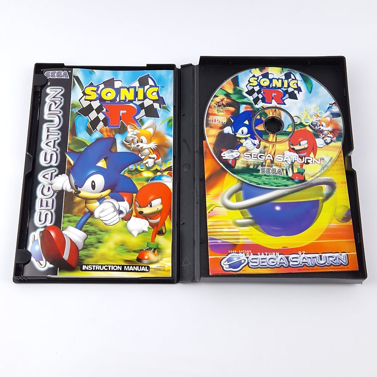 Sega Saturn Spiel: Sonic R - OVP Anleitung CD | Sonic The Hedgehog PAL Game