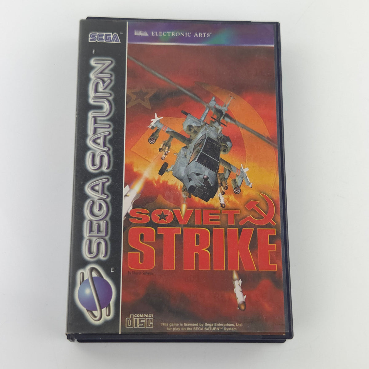 Sega Saturn Spiel Soviet Strike OVP PAL Electronic Arts